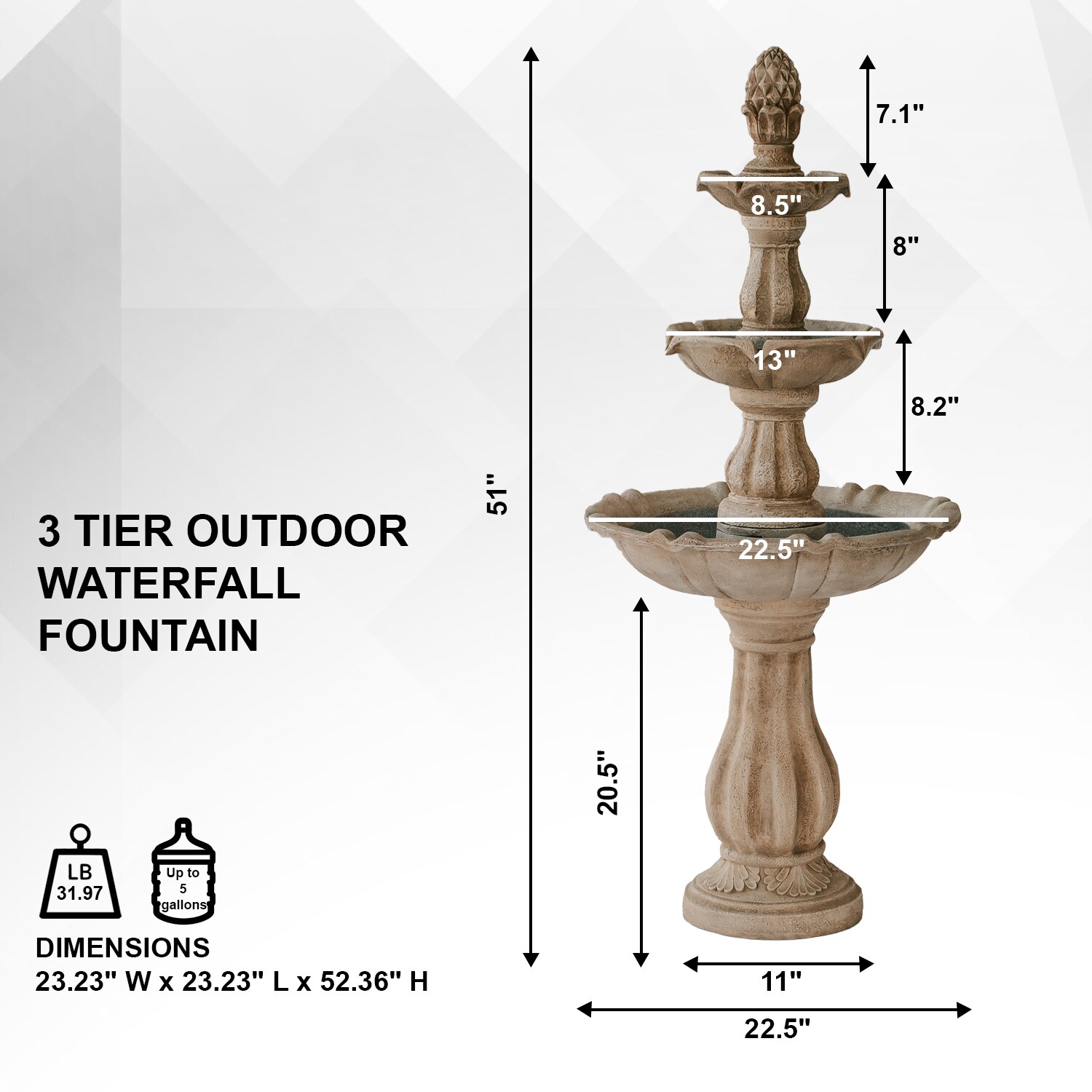XBrand FT973615BE fountains - View #2