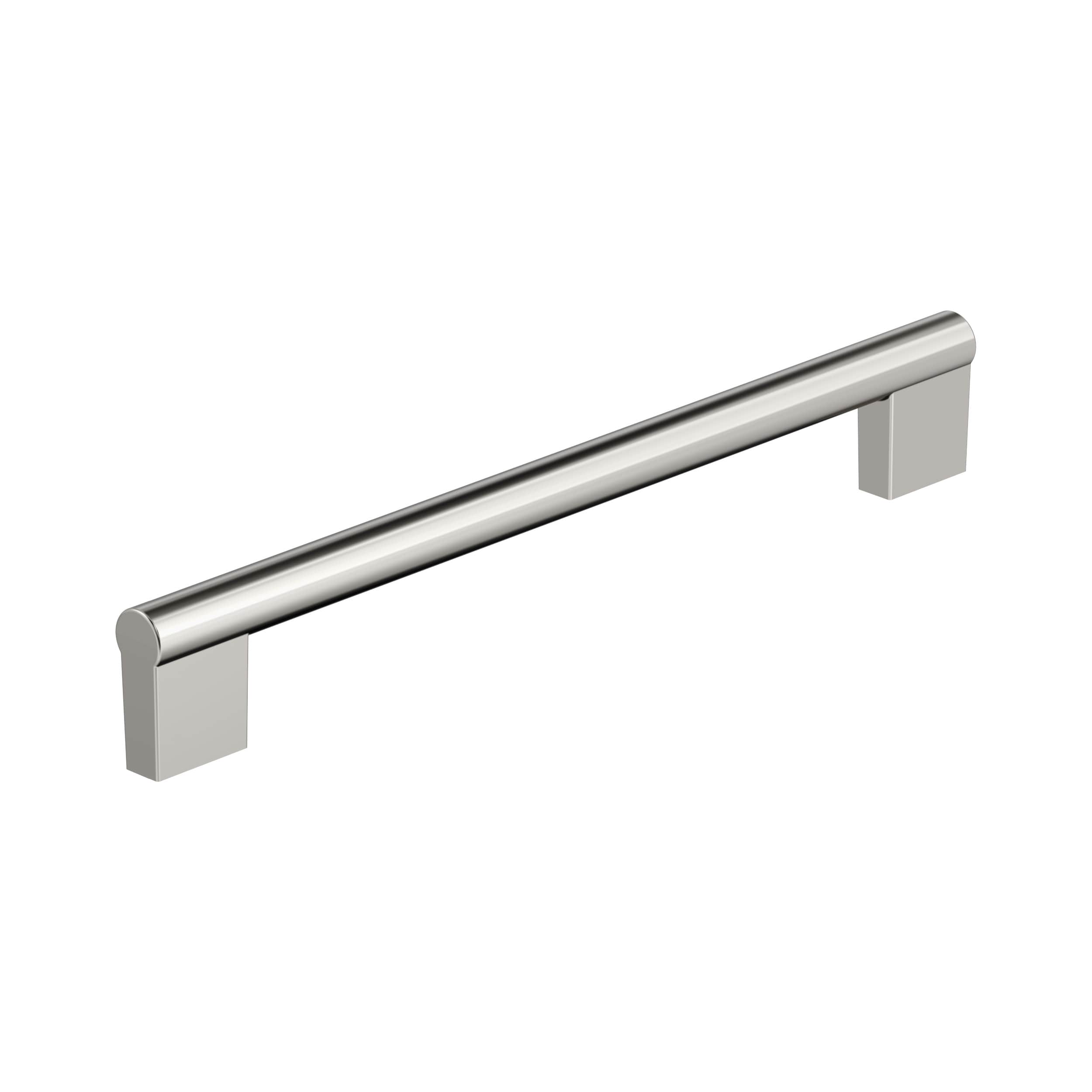 Amerock BP55533PN Versa 12-in , 305mm Center to Center Polished Nickel Cylindrical Bar For Use on Appliances Drawer Pulls