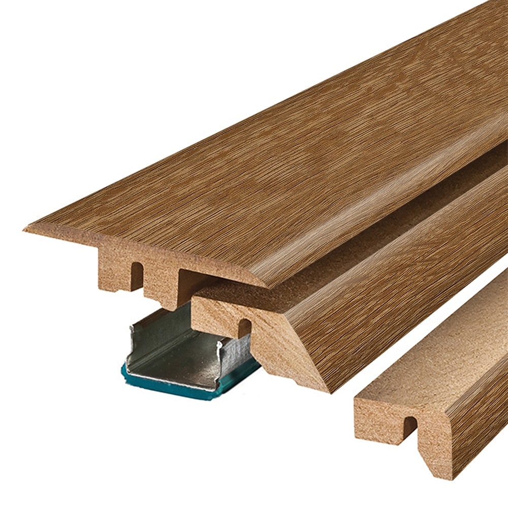 Project Source M4N1S-06371 Pecan 0.75-in T x 2.37-in W x 78.7-in L Laminate wood Multi-purpose Floor Moulding