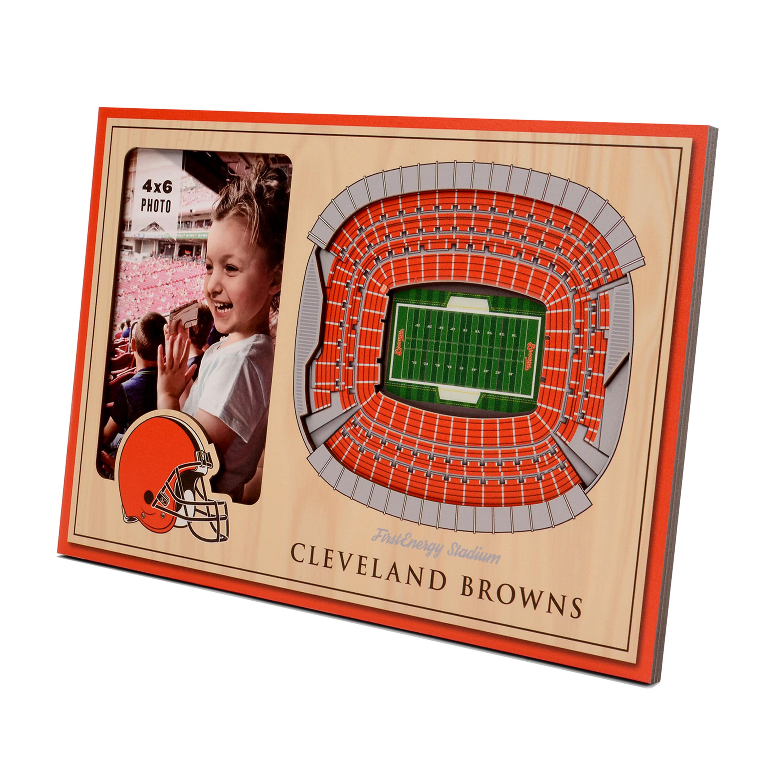 Officially Licensed NFL Cleveland Browns StadiumView 3D Wall Art