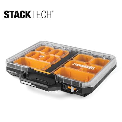 Hyper Tough Plastic Heavy-Duty Interlocking Organizer with Slide Lock  2-Pack 