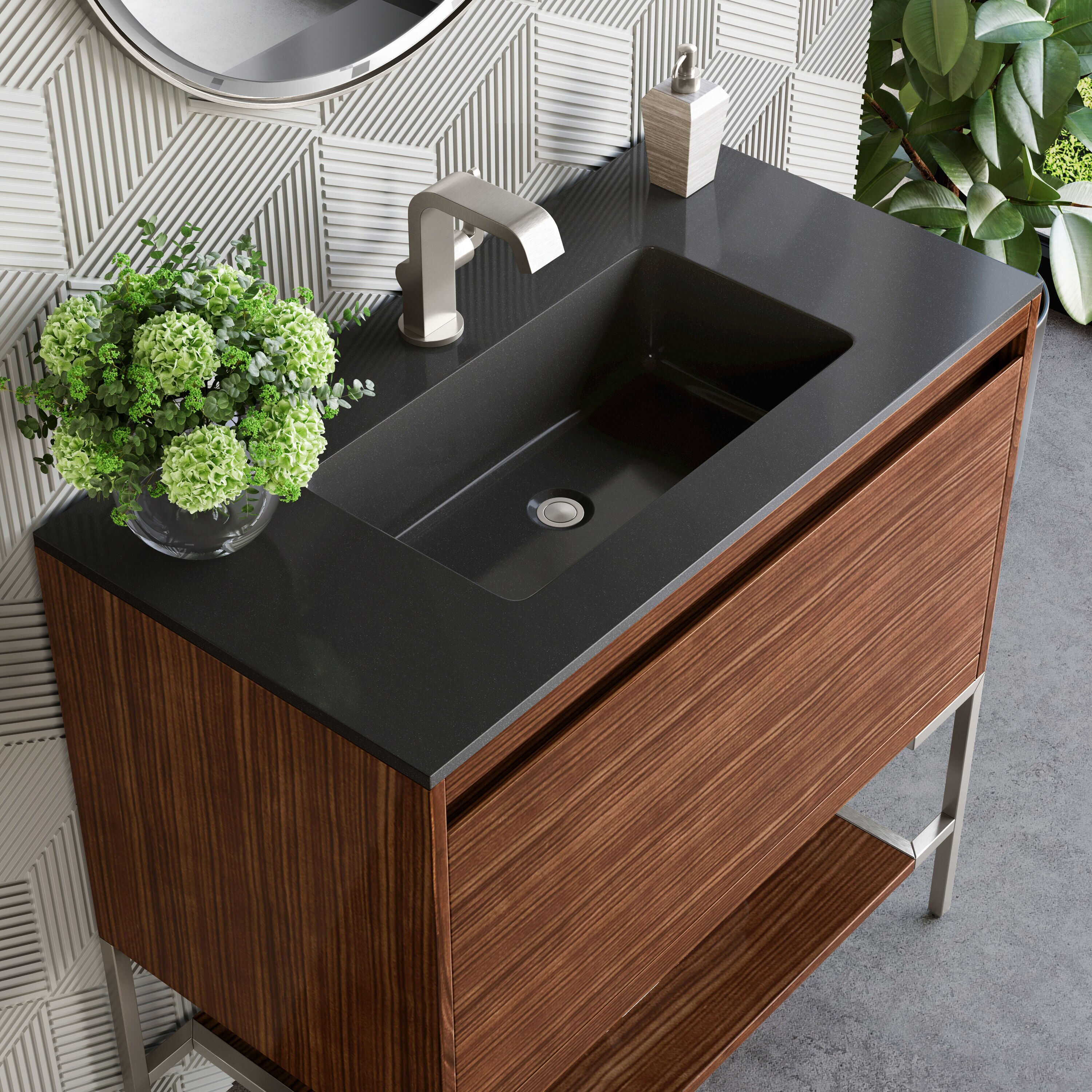 James Martin Vanities 805-V35.4-W-BN-CH Bath-Vanity-Combo - View #5
