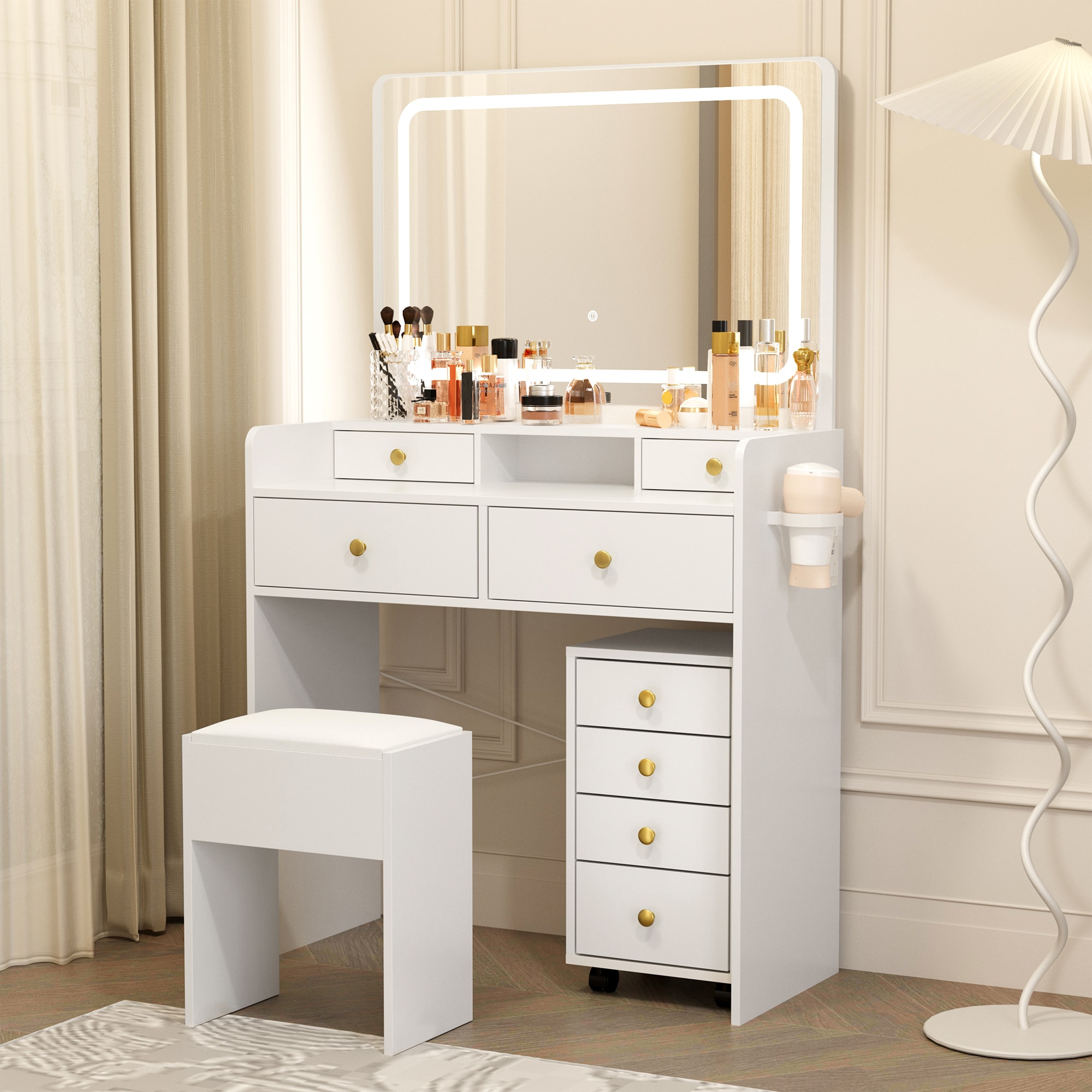 PamaPic SN-SZT-6D-WL1 Bedroom-Vanities - View #3