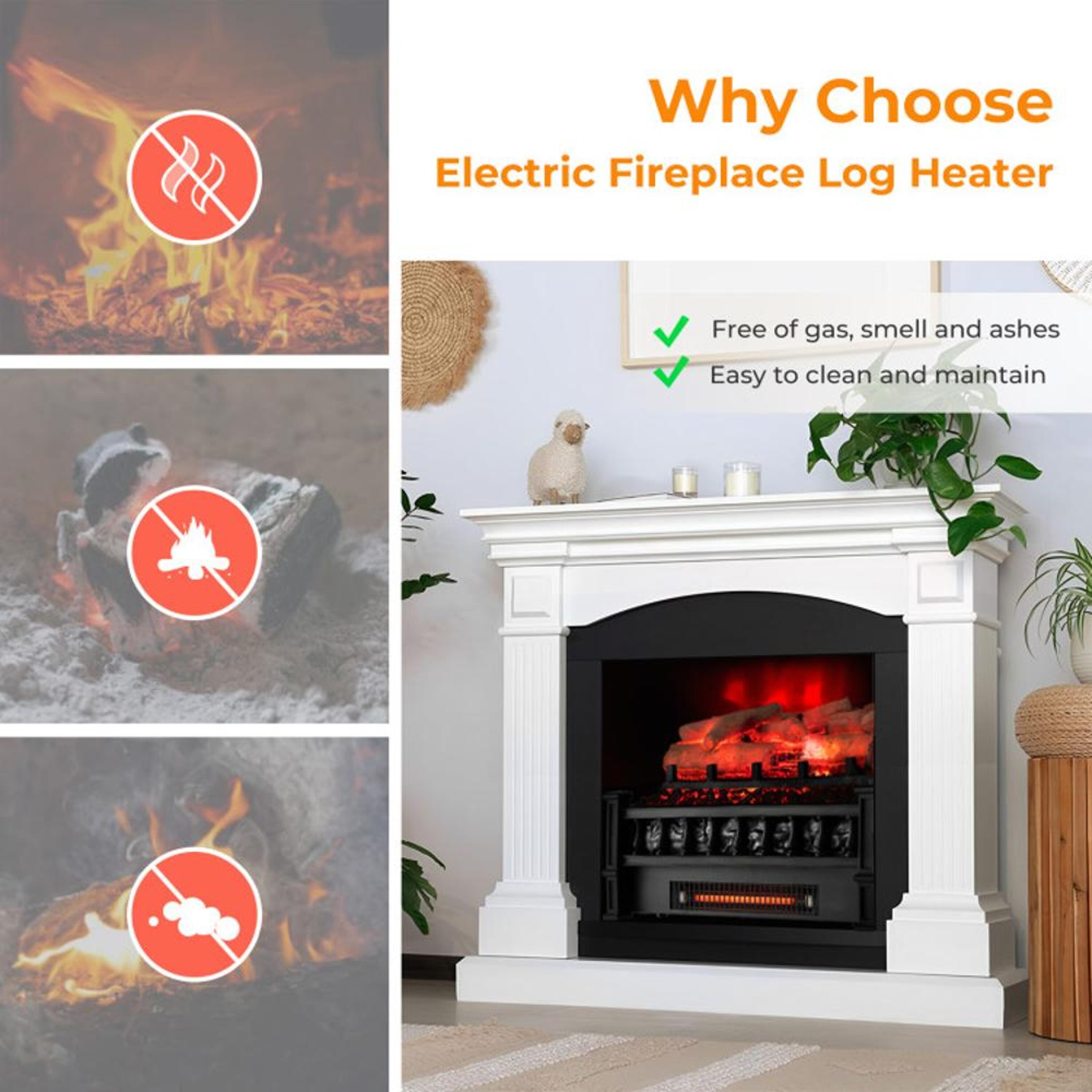 BABOOM BOM-10358BK-CO Electric-Fireplaces - View #5