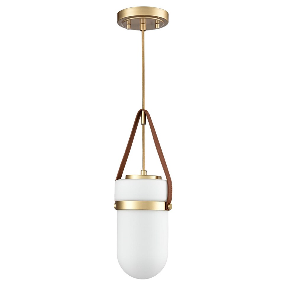 Claxy HY-B5382DU-J Modern 1 -Light Brass Modern/contemporary Frosted glass Teardrop Medium Hanging Pendant light