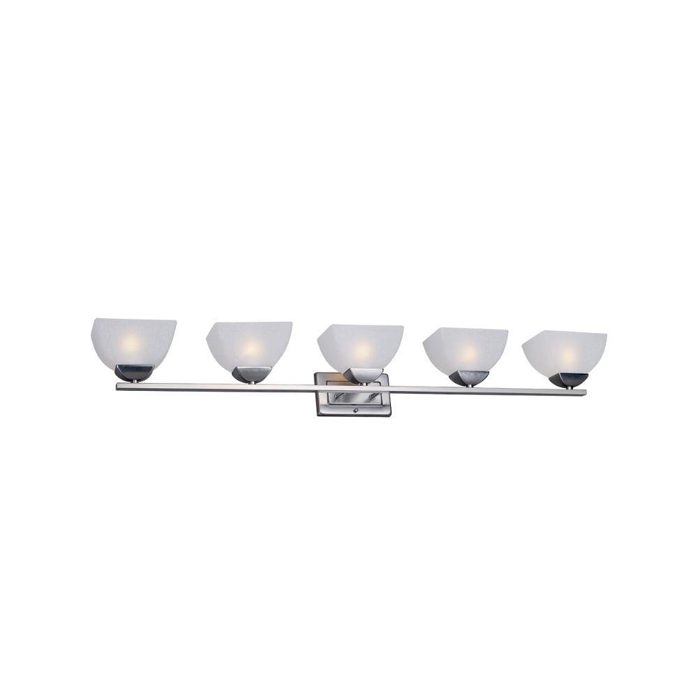  LW-FT509379 51.5-in 5-Light Brushed Nickel Transitional Vanity Light Bar