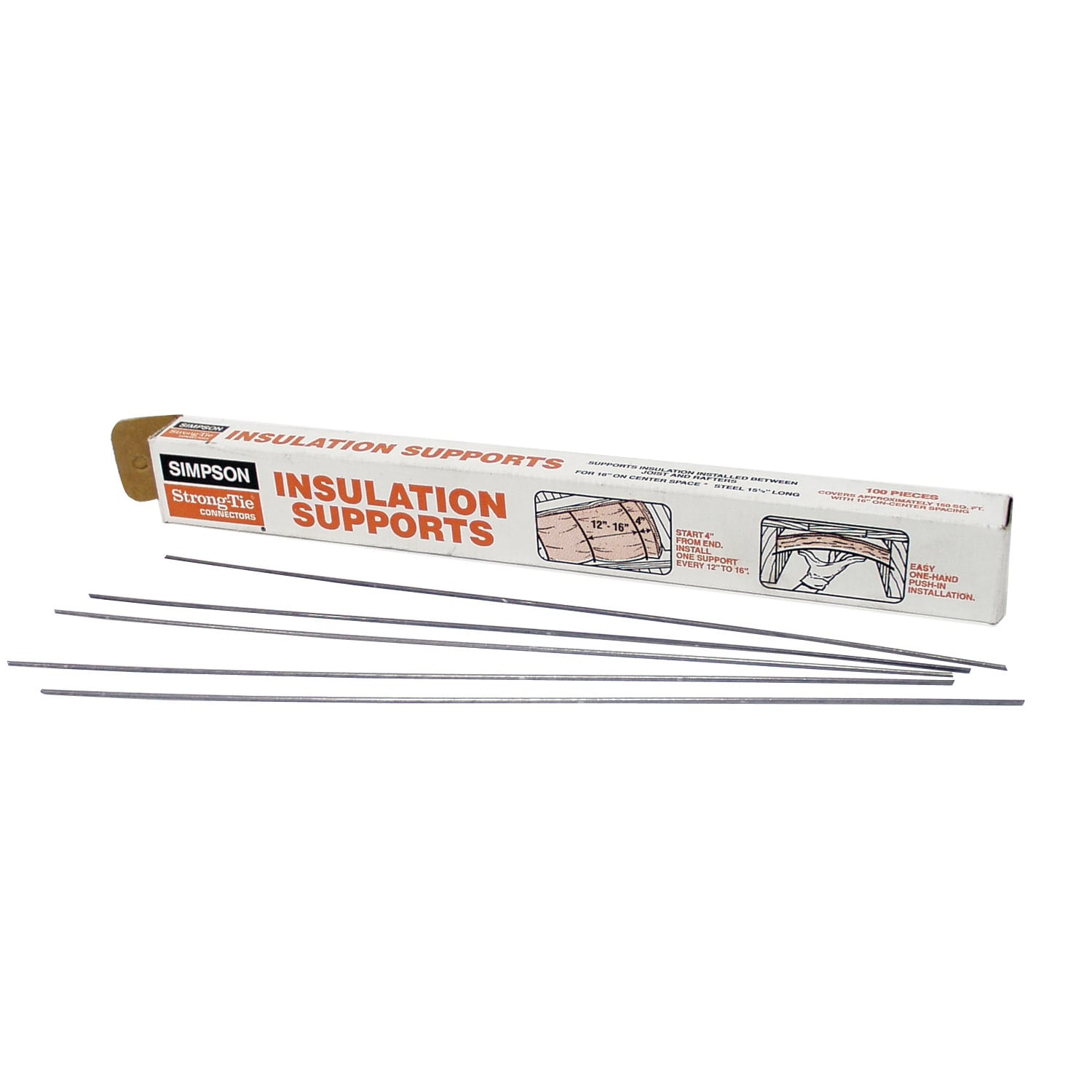 Insulation Support, 16, 14-gauge Wire, 100 PK., Simpson Strong, IS16-R100