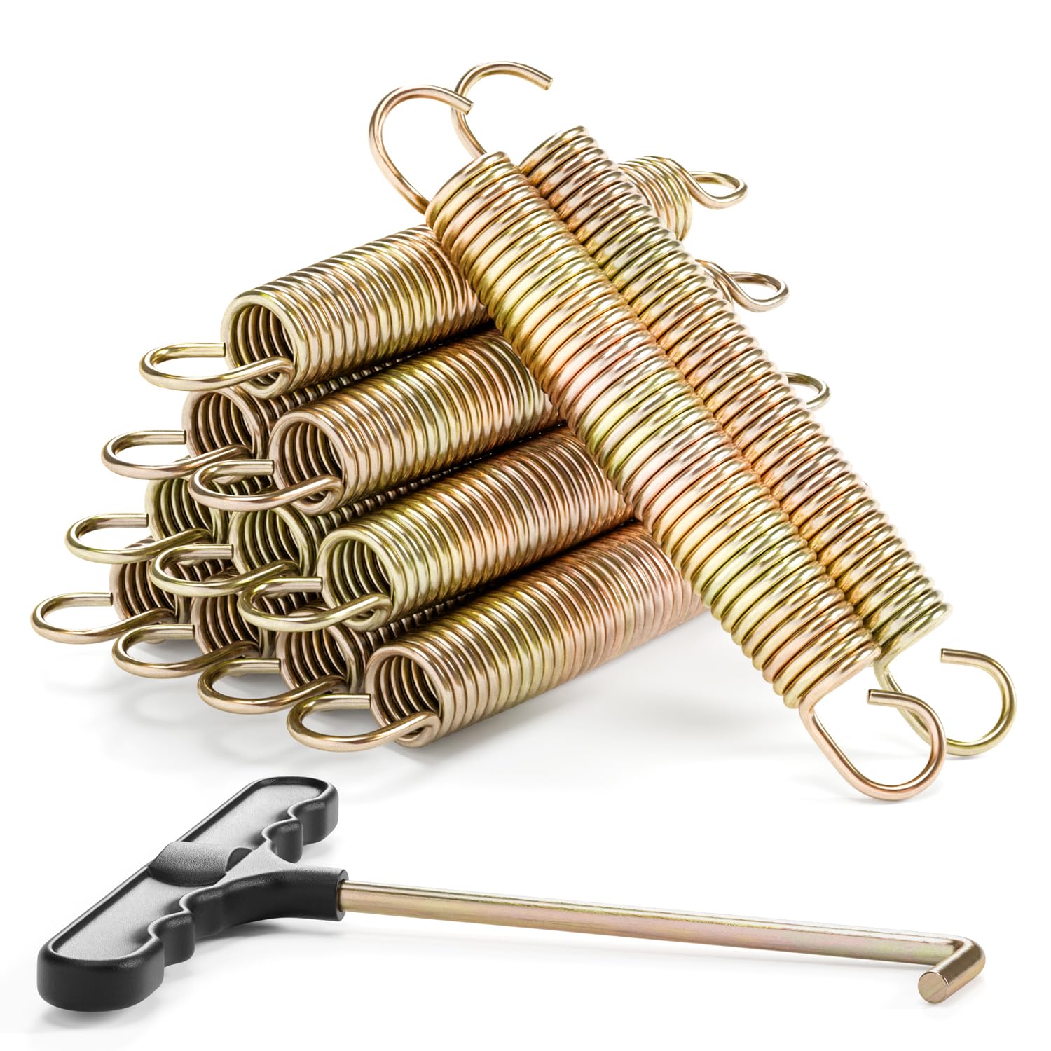 DYRCJ -  3 5 8 5 Trampoline Springs Heavy Duty Stainless Steel Trampoline Accessories with Swivel...