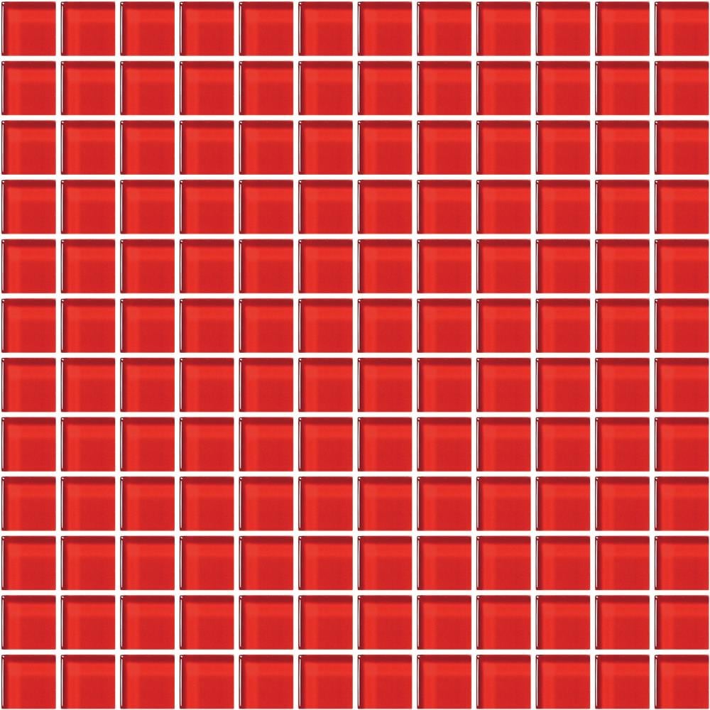 American Olean C11711MS1P Color Appeal Cherry 12-in x 12-in Unglazed Glass Patterned Mosaic Wall Tile ( 1-sq ft Piece )