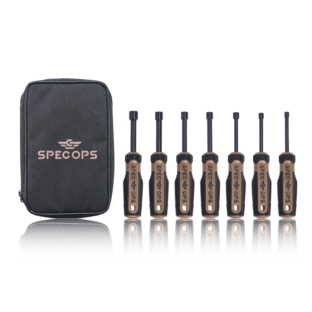 Spec Ops Tools SPEC-S-NUTSET-SAE 7 -Piece Standard (SAE) Combination Nut Driver Set