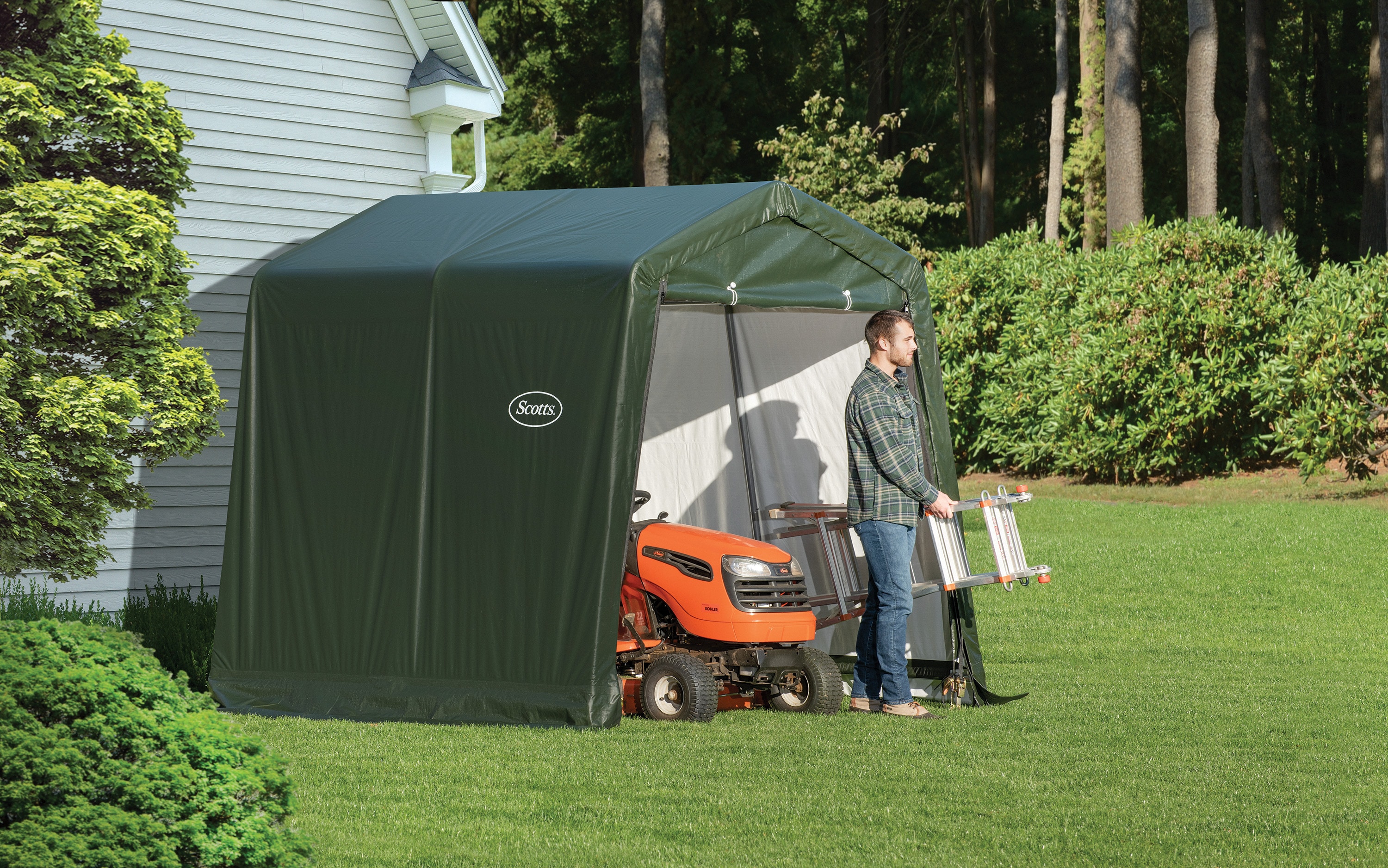 Scotts 70494 8-ft x 8-ft Storage Galvanized steel Storage Shed