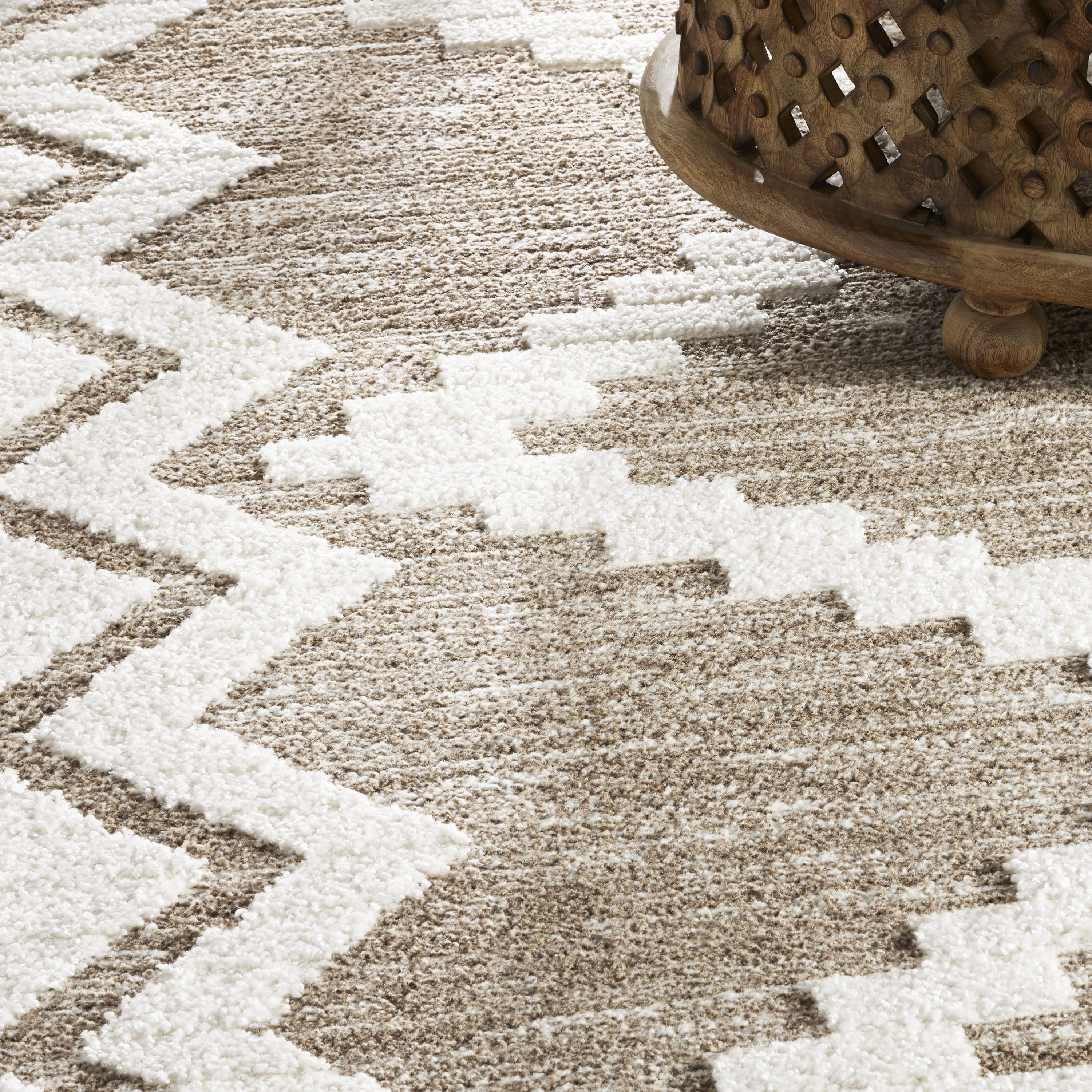 Everloom Temara Yael 5 x 7 Cream-beige Indoor Geometric Area Rug at ...