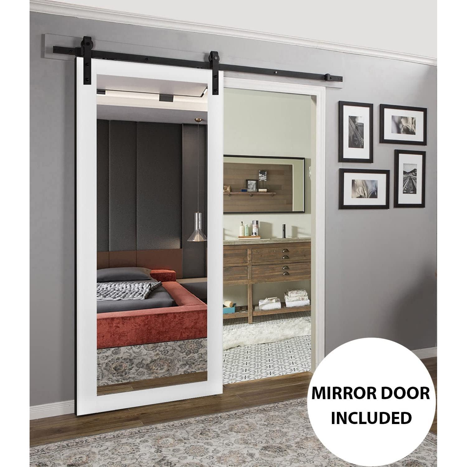 SARTODOORS LUC1299BD-B-WS-18 Barn-Doors - View #6