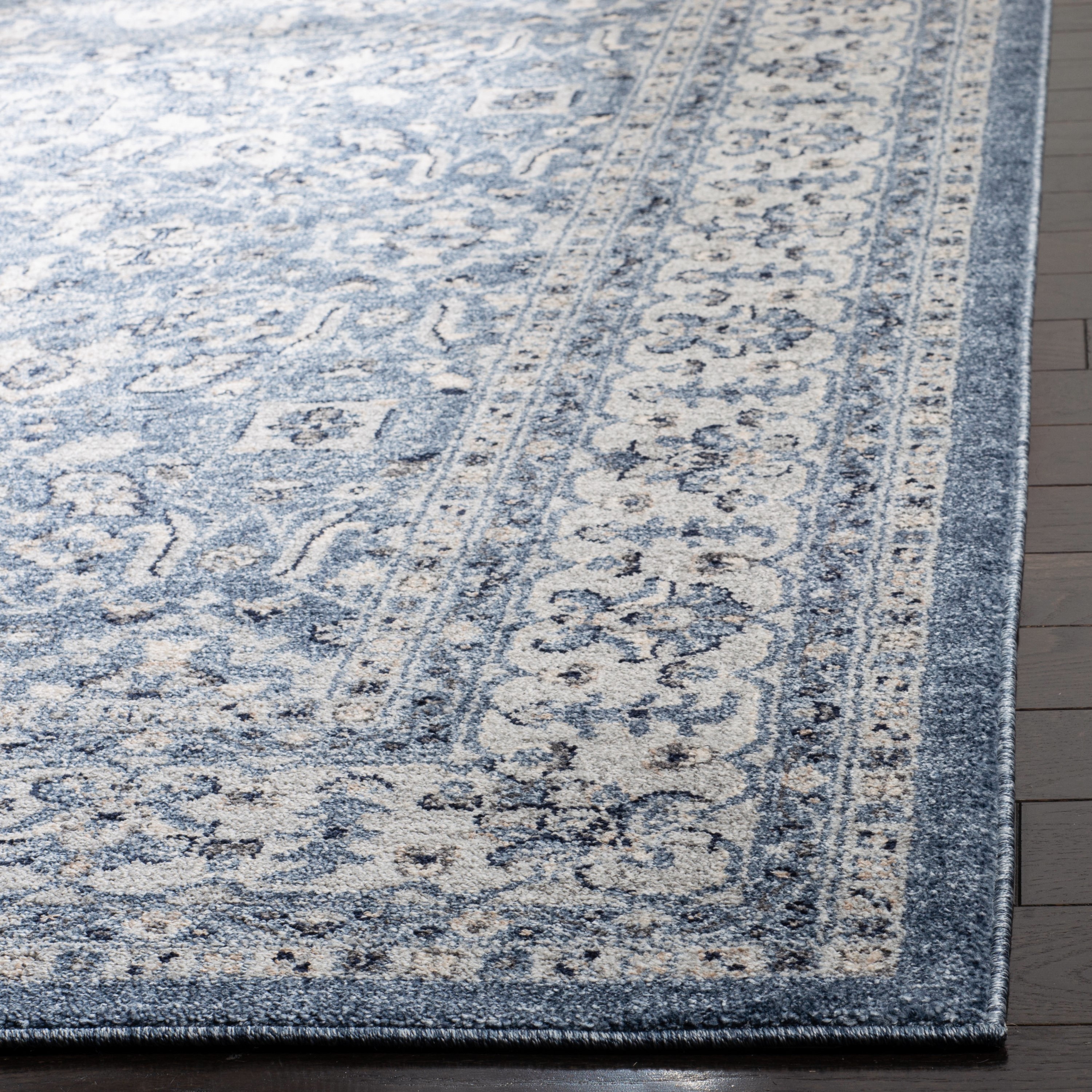 Safavieh 10 x 14 Navy/Creme Indoor Floral/Botanical Area Rug in the Rugs  department at 