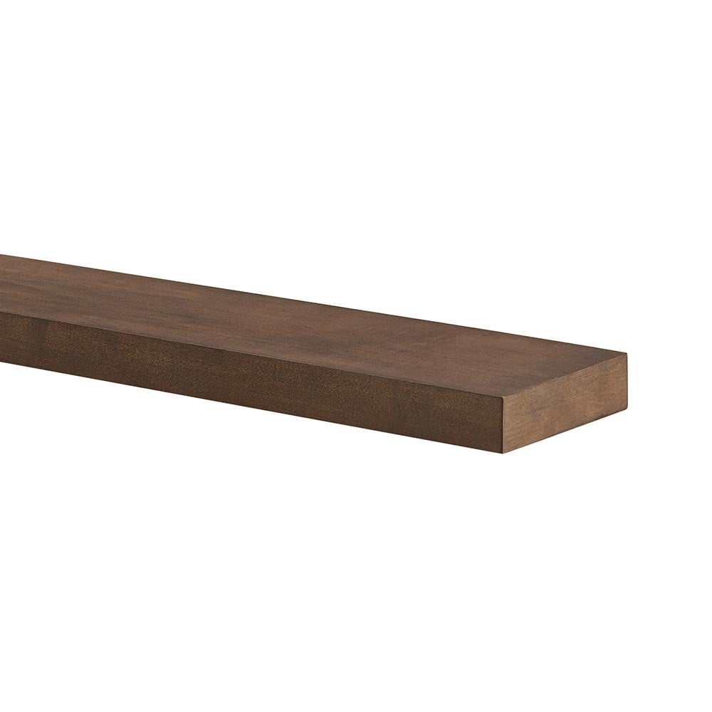 Modern Ember ALMA-MAP-72-UMB 72-in W x 2-in H x 8-in D Alma Umber Maple Modern Fireplace Mantel