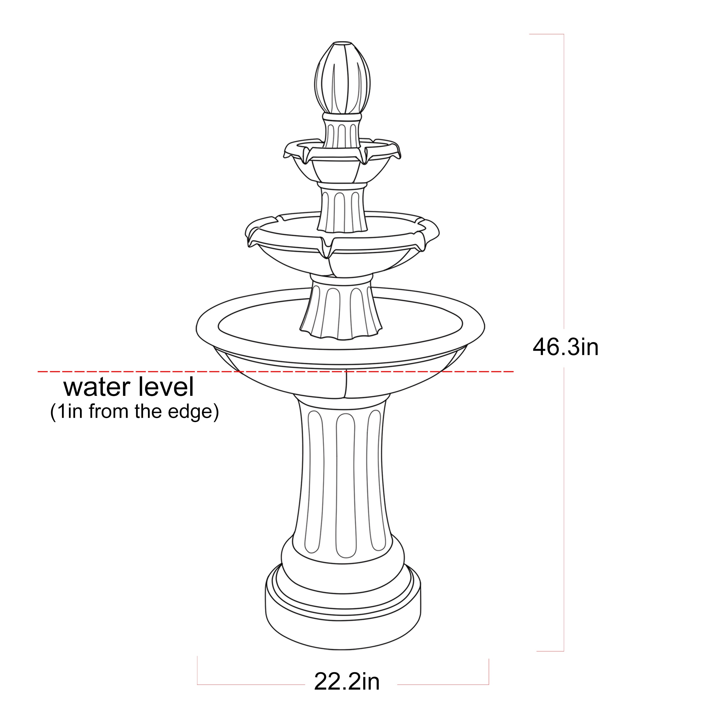 allen + roth 16119 fountains - View #7