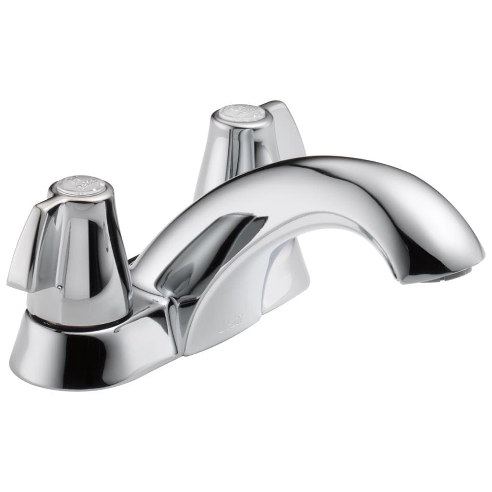 Delta Chrome 2 Handle 4 In Centerset WaterSense Bathroom Sink Faucet At   05363579 