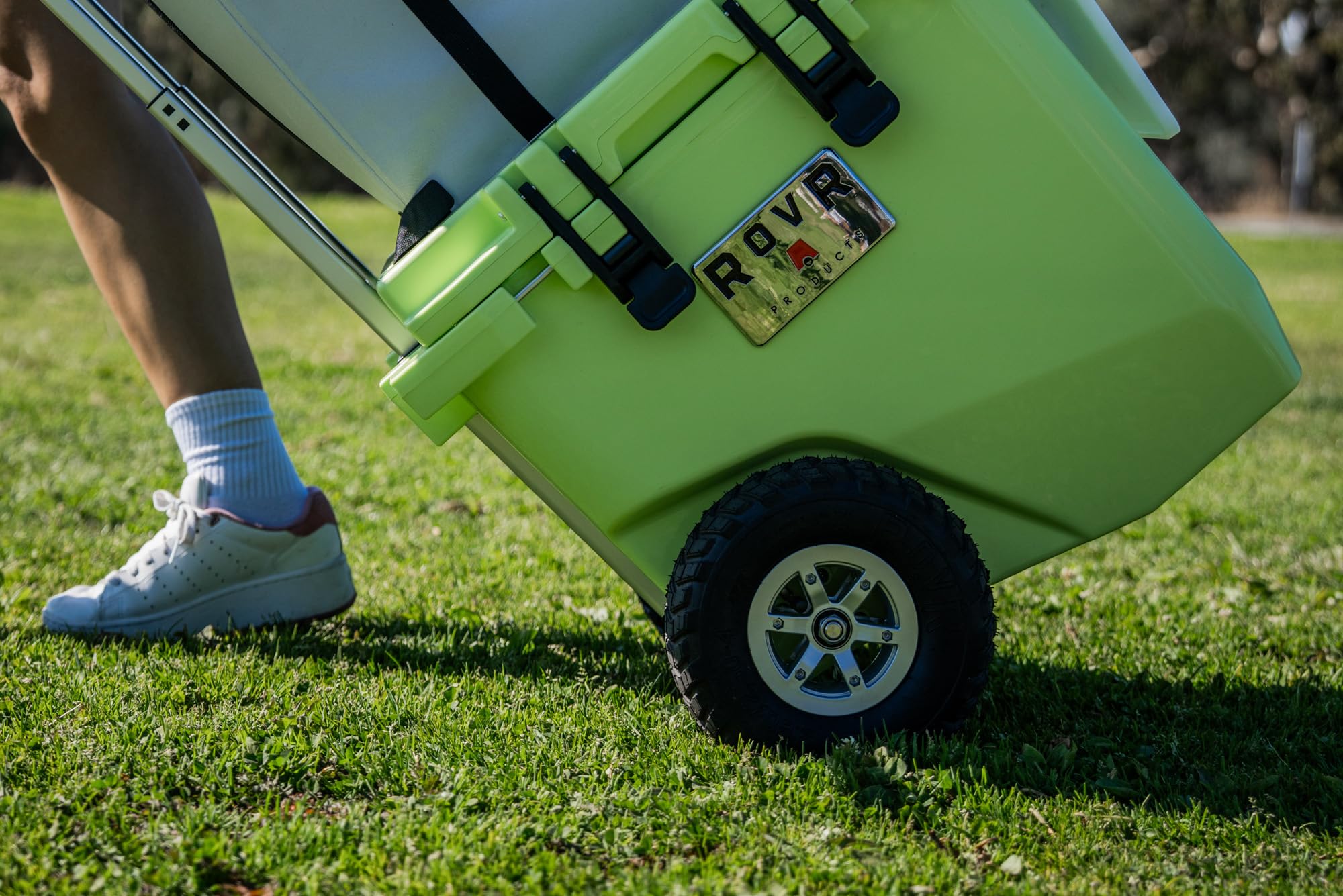 RovR RollR 45 Qt Matcha Wheeled Hard Cooler with 9 In All-Terrain