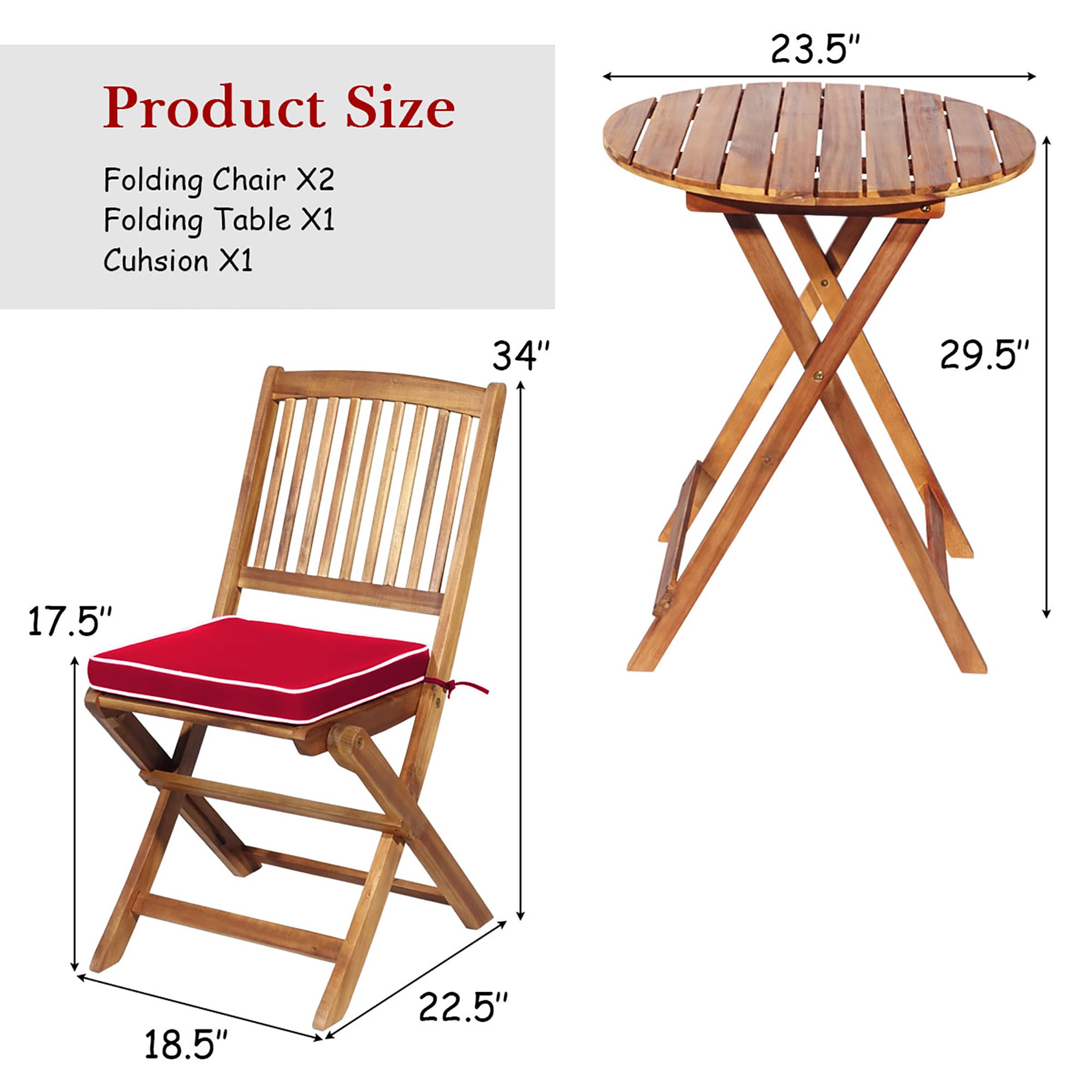Costway HW65875RE Patio-Conversation-Sets - View #5