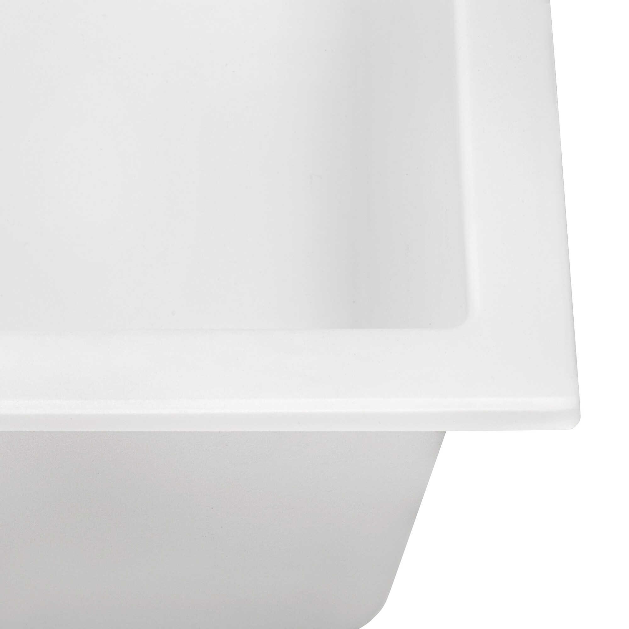 Arctic White Granite Composite Single Bowl Kitchen Sink