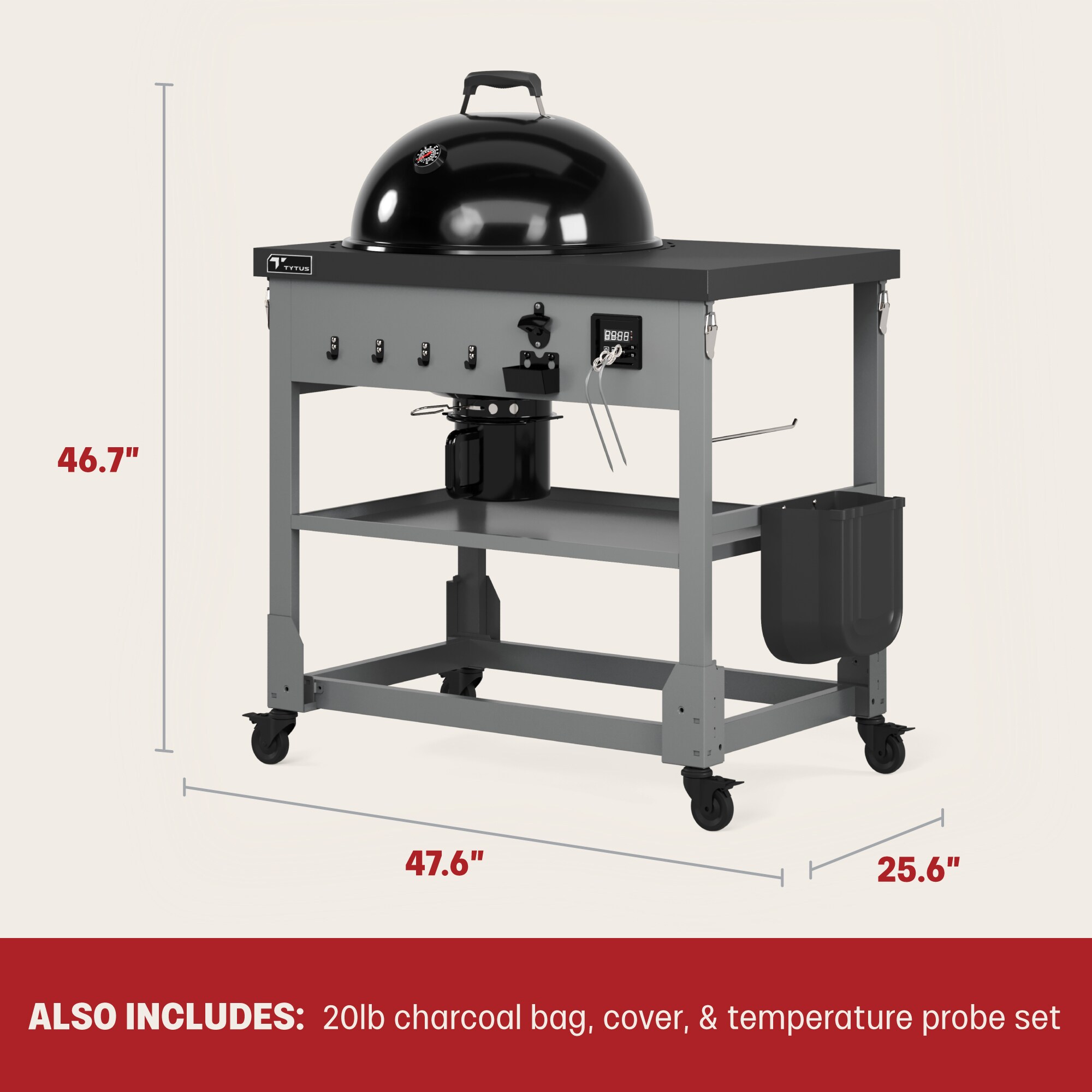 TYTUS TDT-KC2-0101 Charcoal-Grills - View #14
