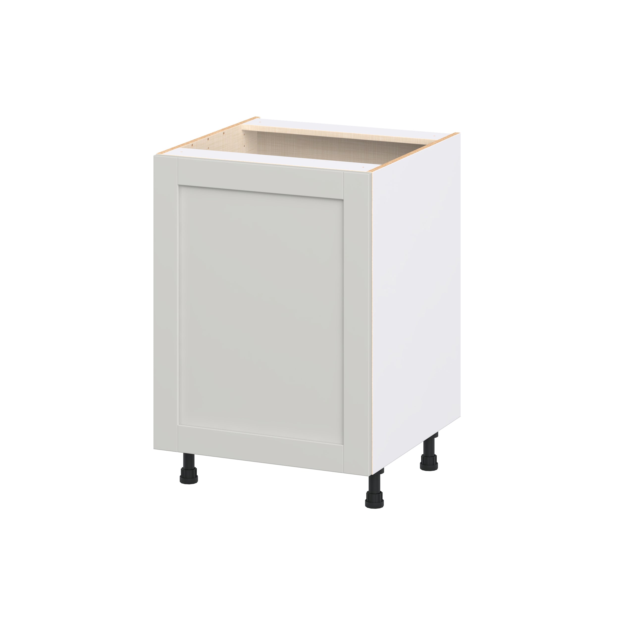 Hugo&Borg DSB24FHI3(L/R)-CH Charlesberg 24-in W x 34.5-in H x 24.5-in D Light Gray 3 -Drawers Base Fully assembled Cabinet Flat Panel Shaker