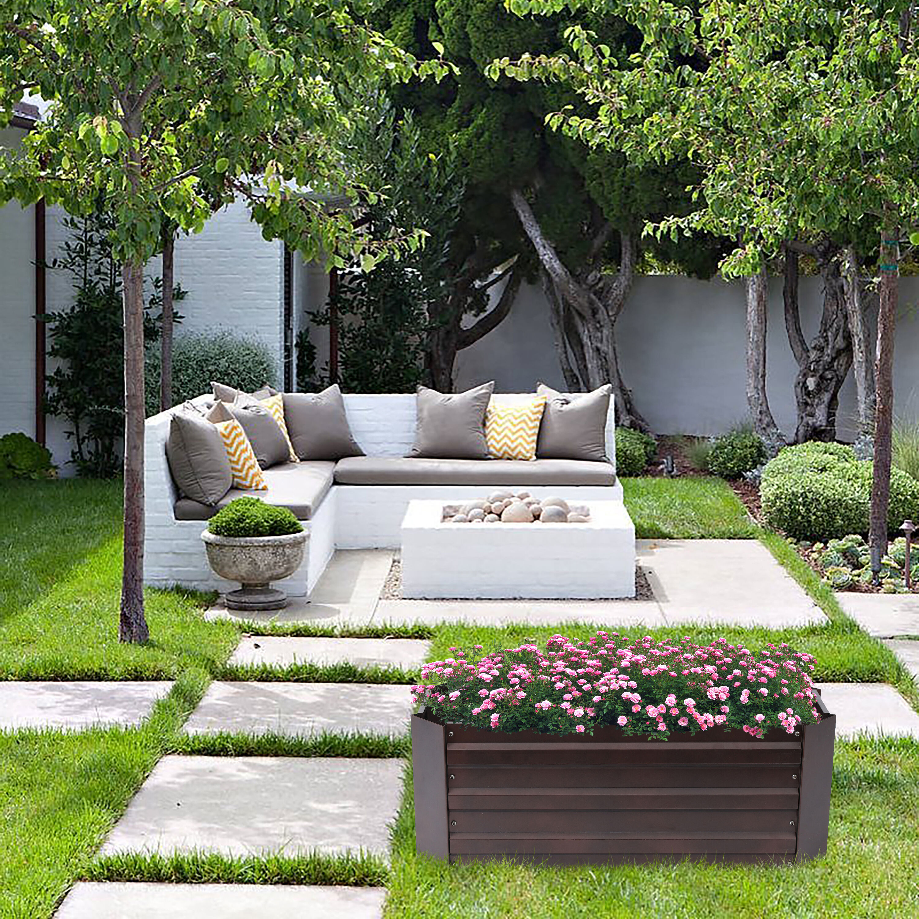 LuxenHome WHPL915 Raised-Garden-Beds - View #3