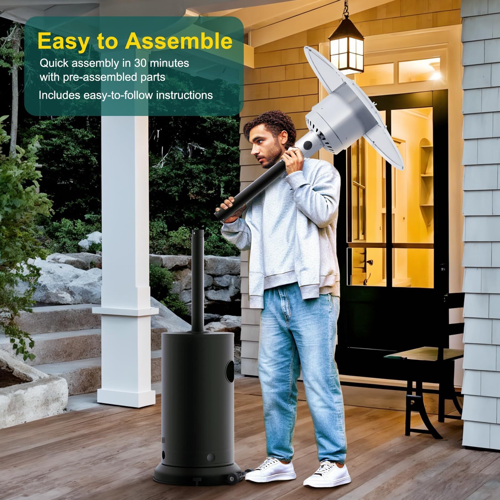 Der Rose LMXPHO-16KY-0910X6UY Outdoor-Gas-Patio-Heaters - View #5