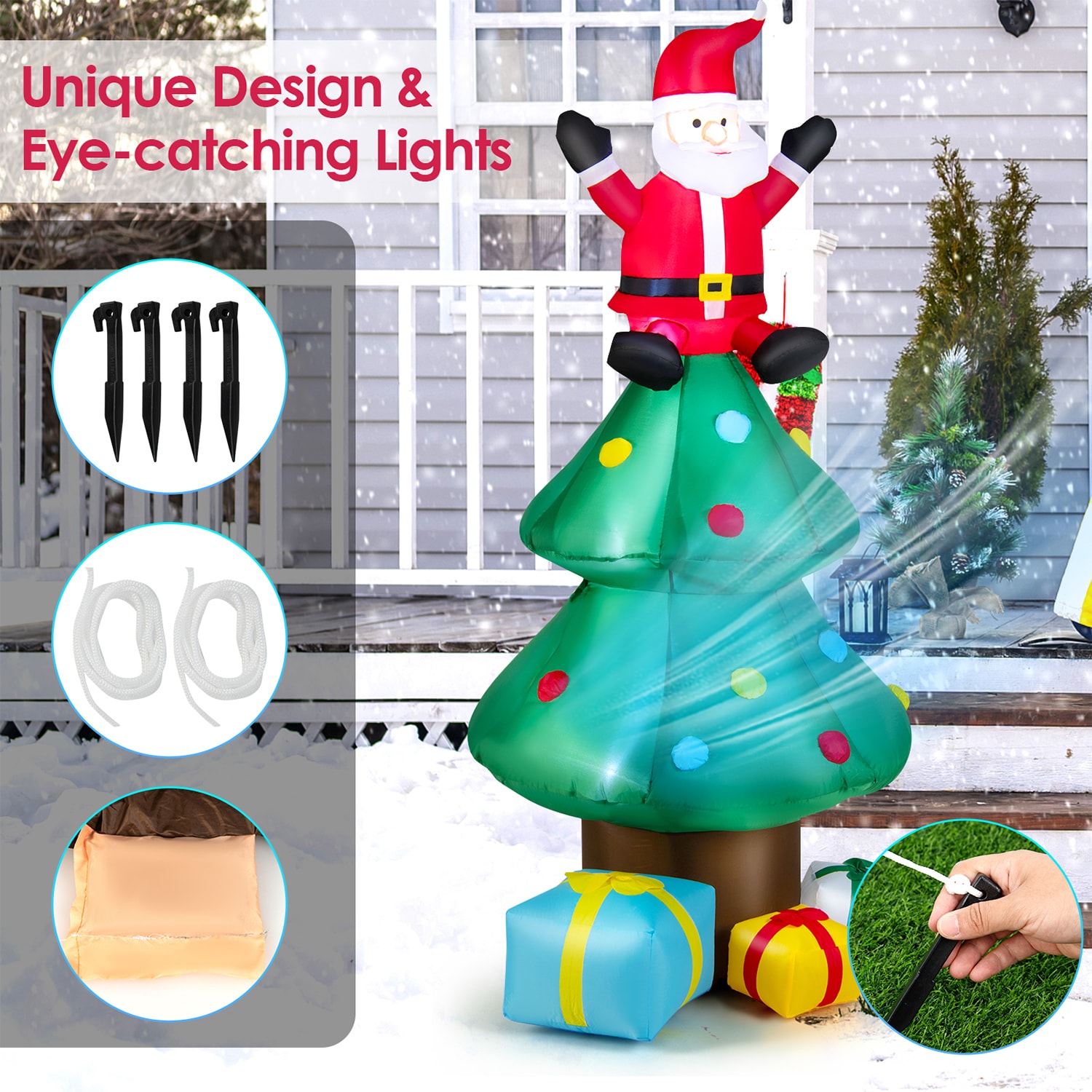 WELLFOR HYZ23966US Christmas-Inflatables - View #4