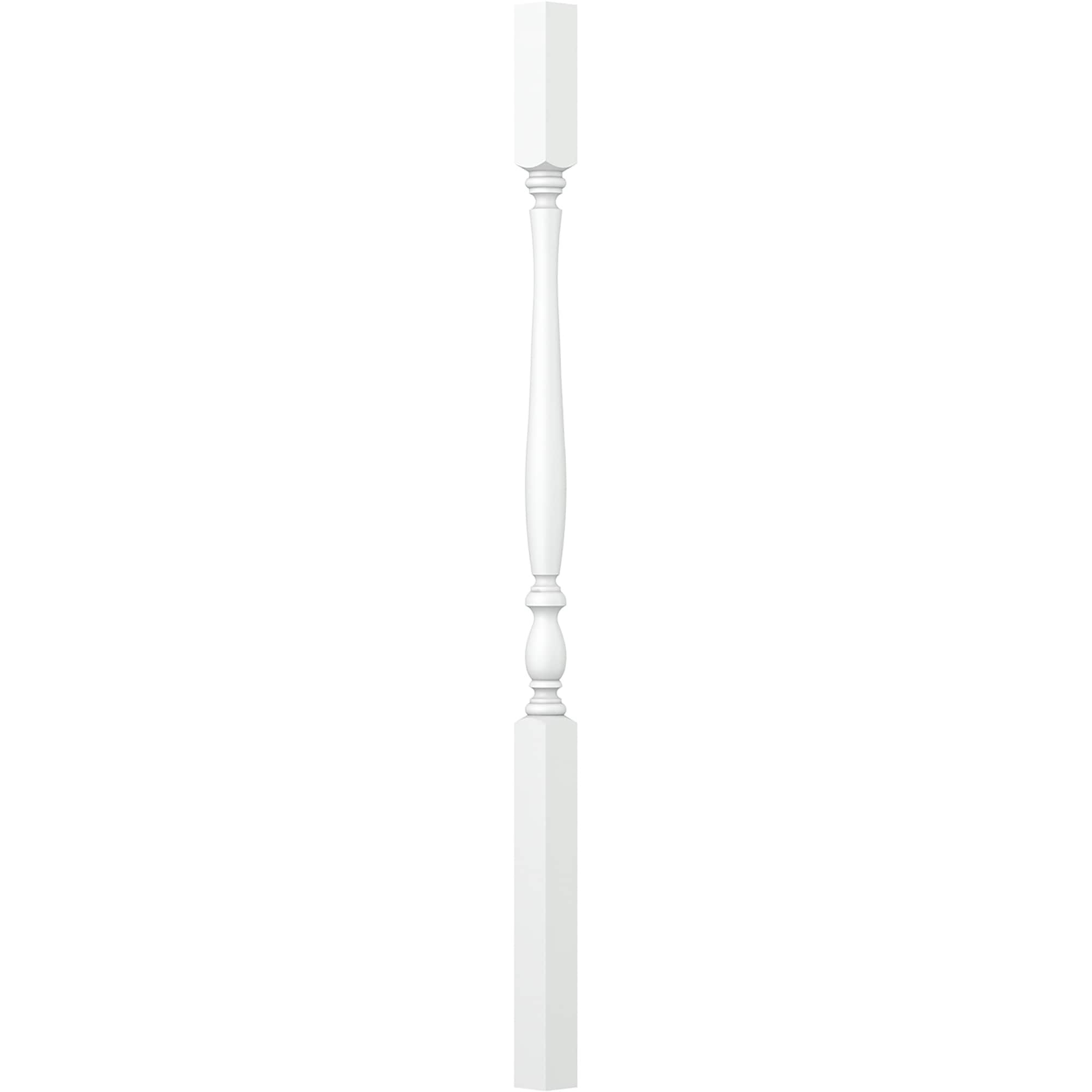 L.J. Smith Stair Systems LJP-2905-PRG 42 42-in x 1.75-in Primed Square Top Turned Stair Baluster