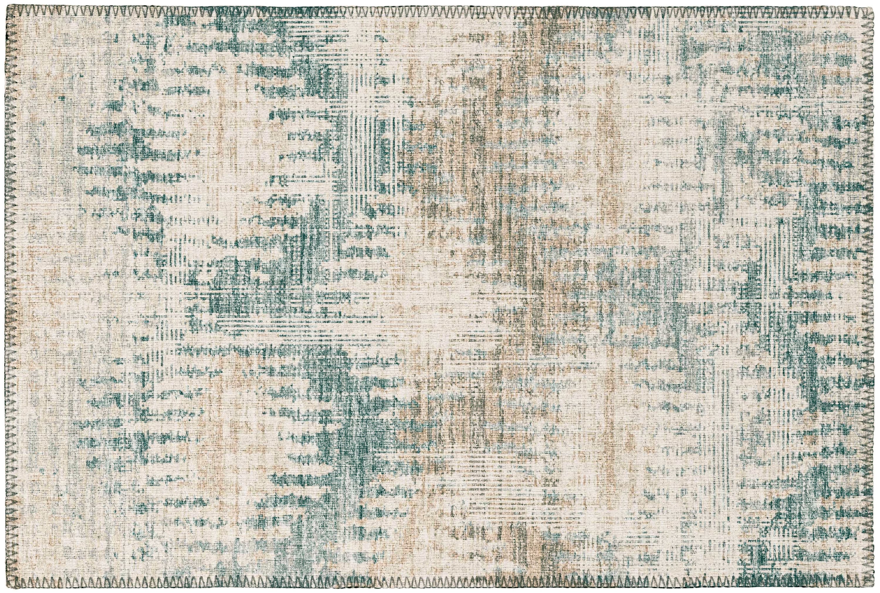 Addison Rugs ABV39LI20X30 Bravado 2 x 3 (ft) Chenille Linen Rectangular Indoor/Outdoor Chevron Southwestern Machine washable Throw rug