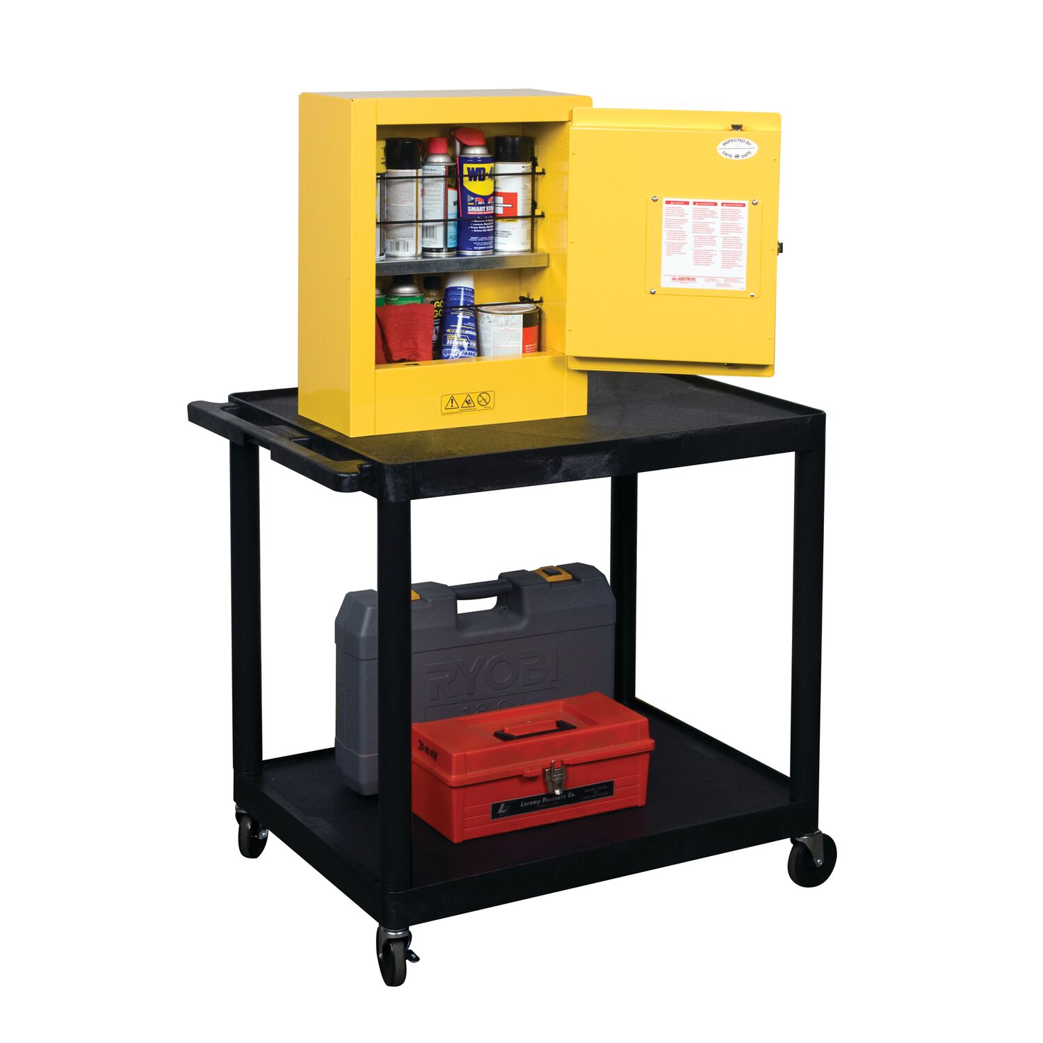 Justrite 890200 Pull-Out-Cabinet-Baskets - View #3