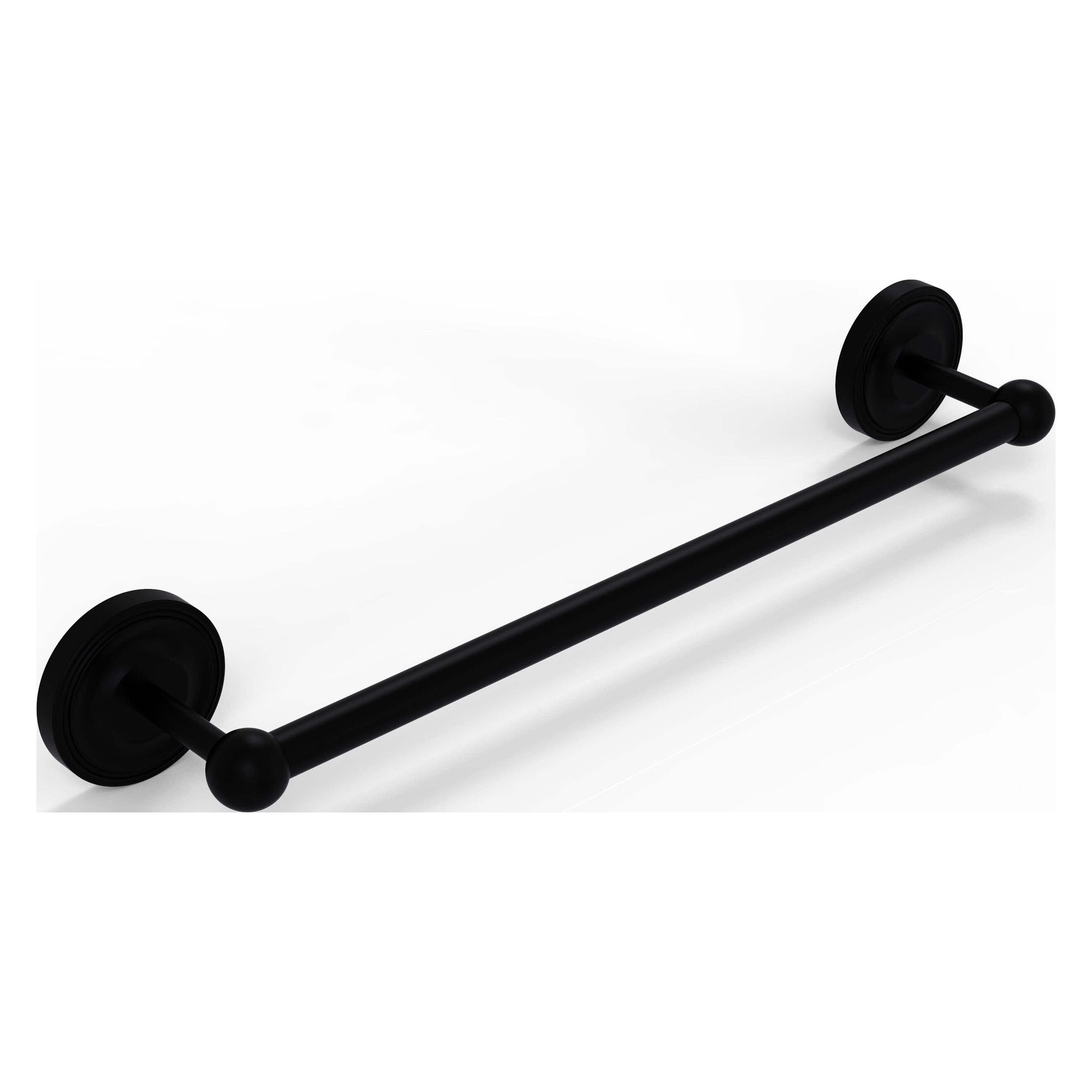Allied Brass PR-41/18-BKM Prestige Regal 18-in Matte Black Wall mount Single Towel Bar