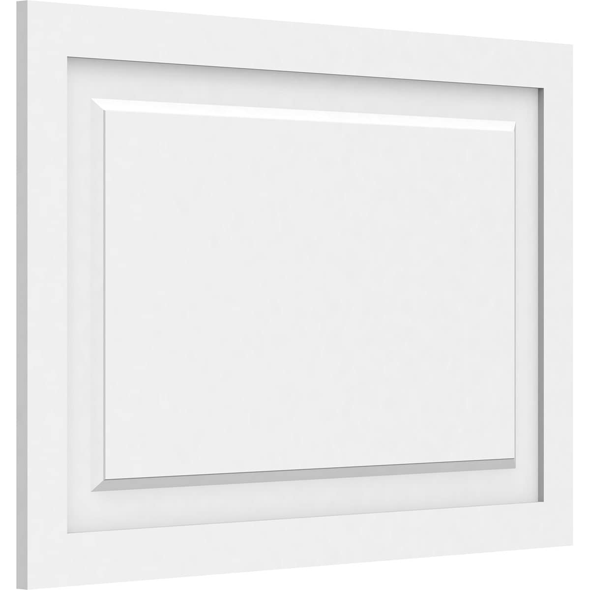 Ekena Millwork WALP32X22X062HAR 32-in x 22-in Smooth Paintable/Stainable White PVC Fretwork Wall Panel (