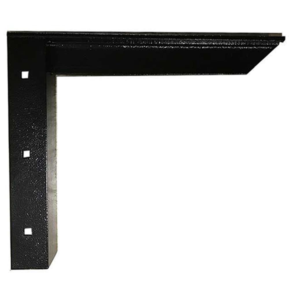CounterBalance CCH-CBCBM-12BL Concealed Bracket Mini 13-in x 1-in x 12-in Black Steel Countertop support bracket