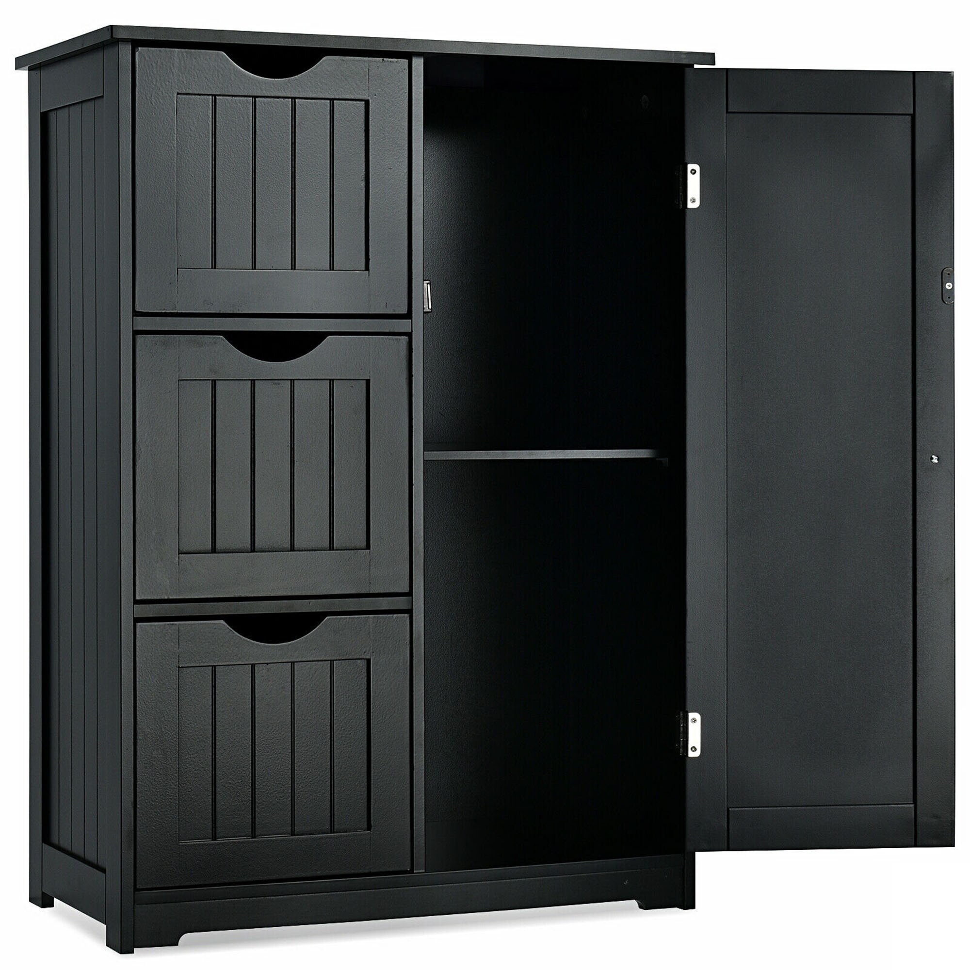 WELLFOR OUJ66236BK Linen-Cabinets - View #4