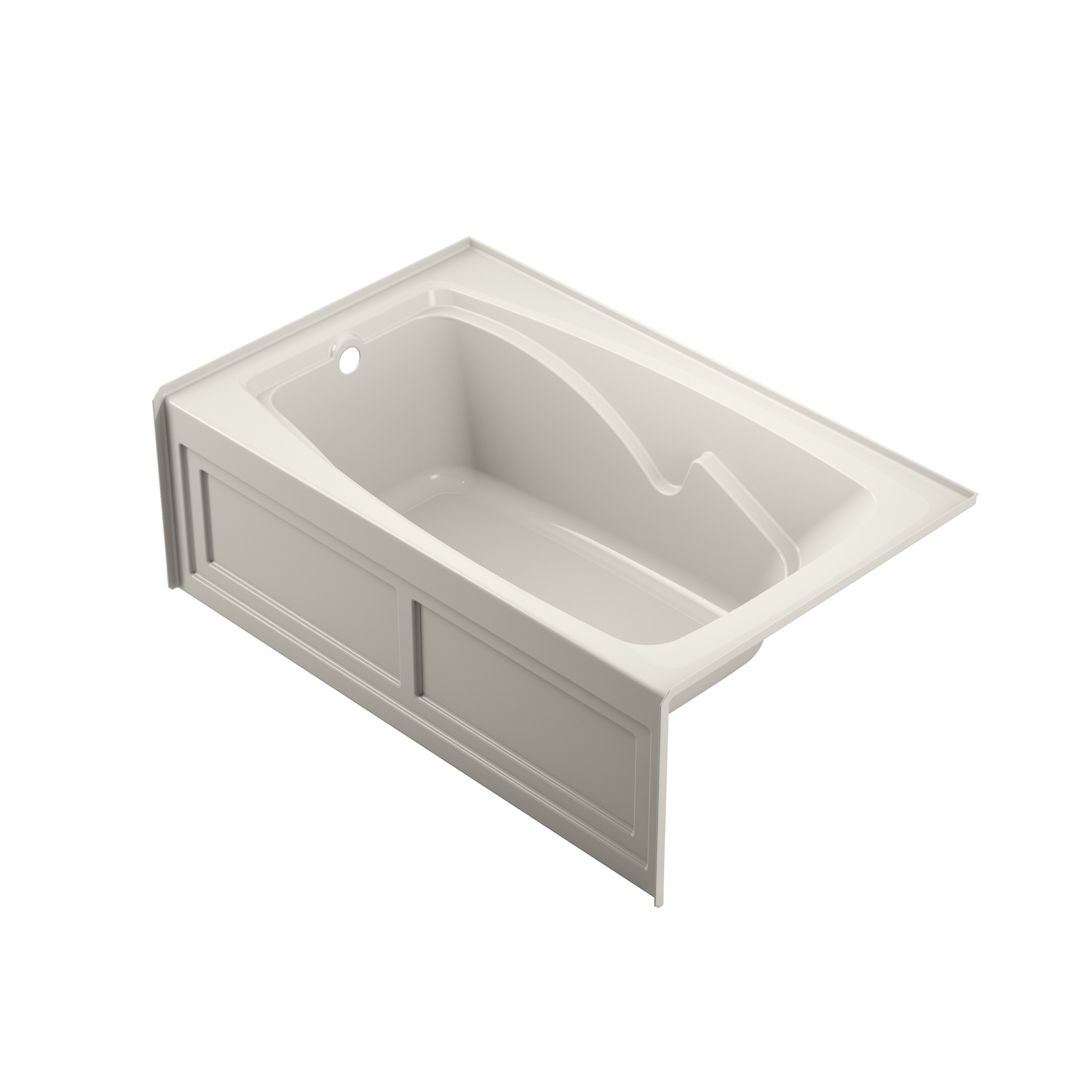 Jacuzzi GC43969 CETRA 36-in x 60-in Oyster Acrylic Rectangular Drop-in Soaking bathtub ( Left Drain )