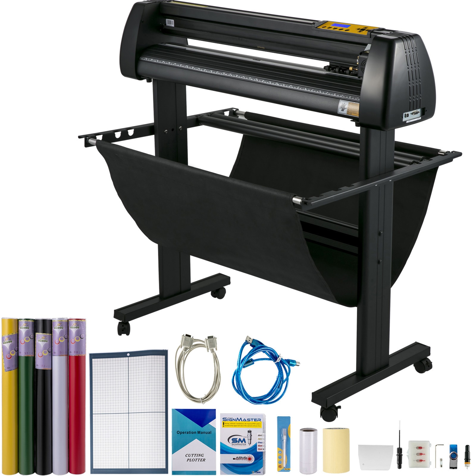 SVOPES SCKZJHRJBJSD01942V1 34-Inch Vinyl Cutter Plotter LCD 34-Inch Vinyl Cutter Plotter LCD Aluminum Craft cutting machine