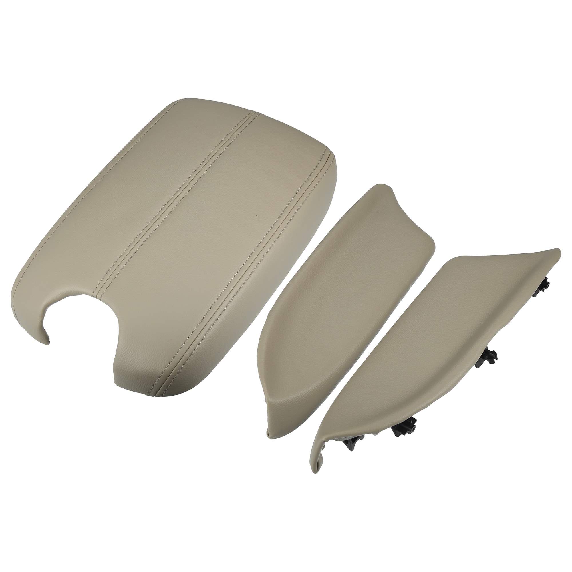 Unique Bargains 1 Set Car Center Console Cover Front Door Panels Armrest Replacement for Honda Accord 2008 2009 2010 2011 2012 Beige