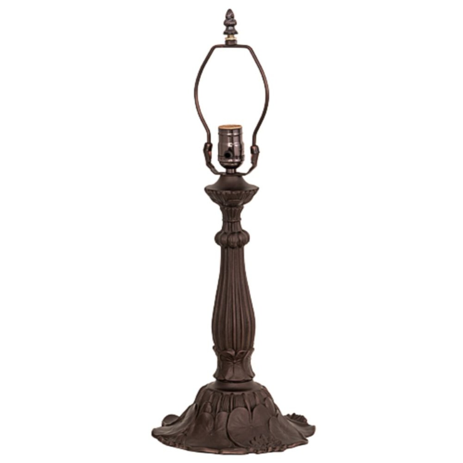 Meyda Tiffany Lighting 15-in Brown Plug-in 3-way Metal Lamp Base at ...