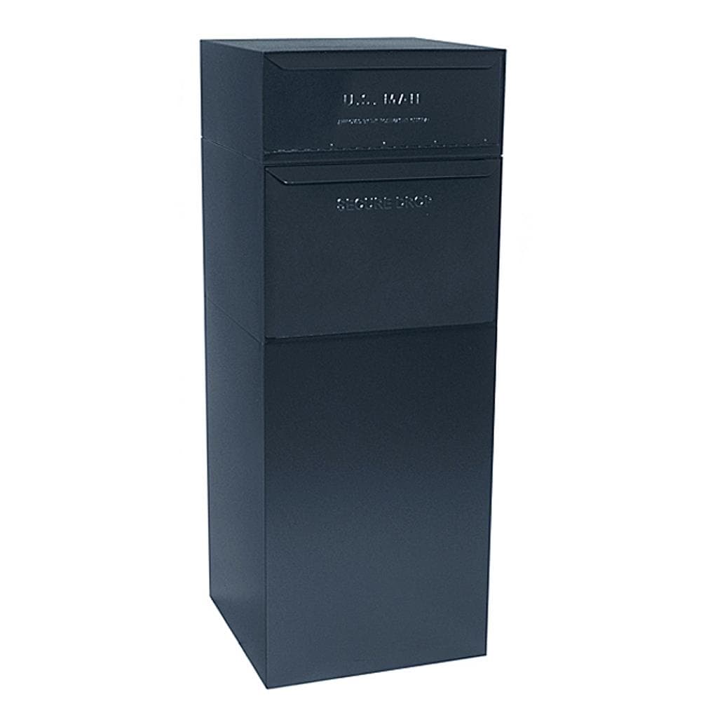 dVault DVCS0015-1 Locking Metal Small Mailbox Black
