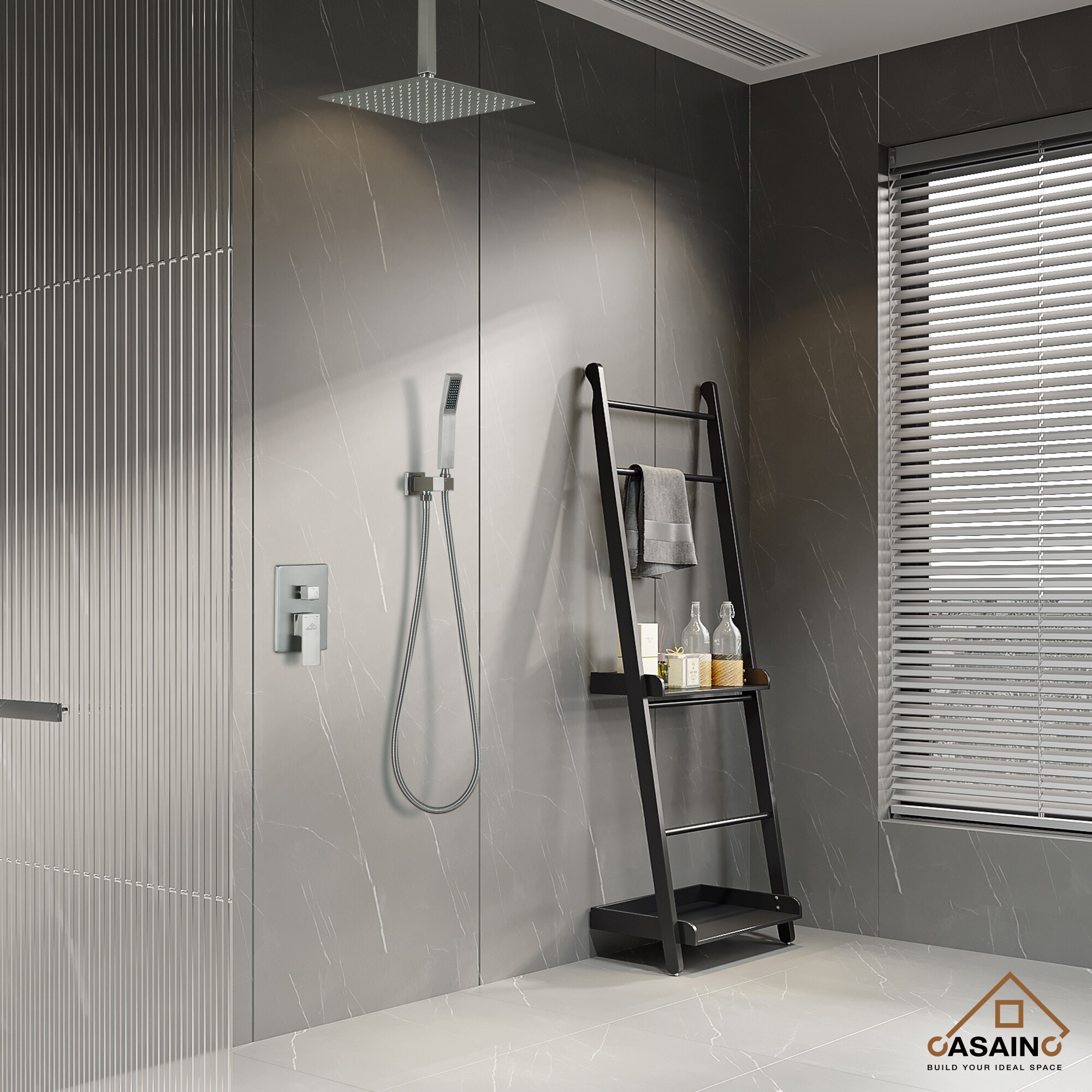 CASAINC CS3602-12MB Showerhead-Bar-Panels - View #11
