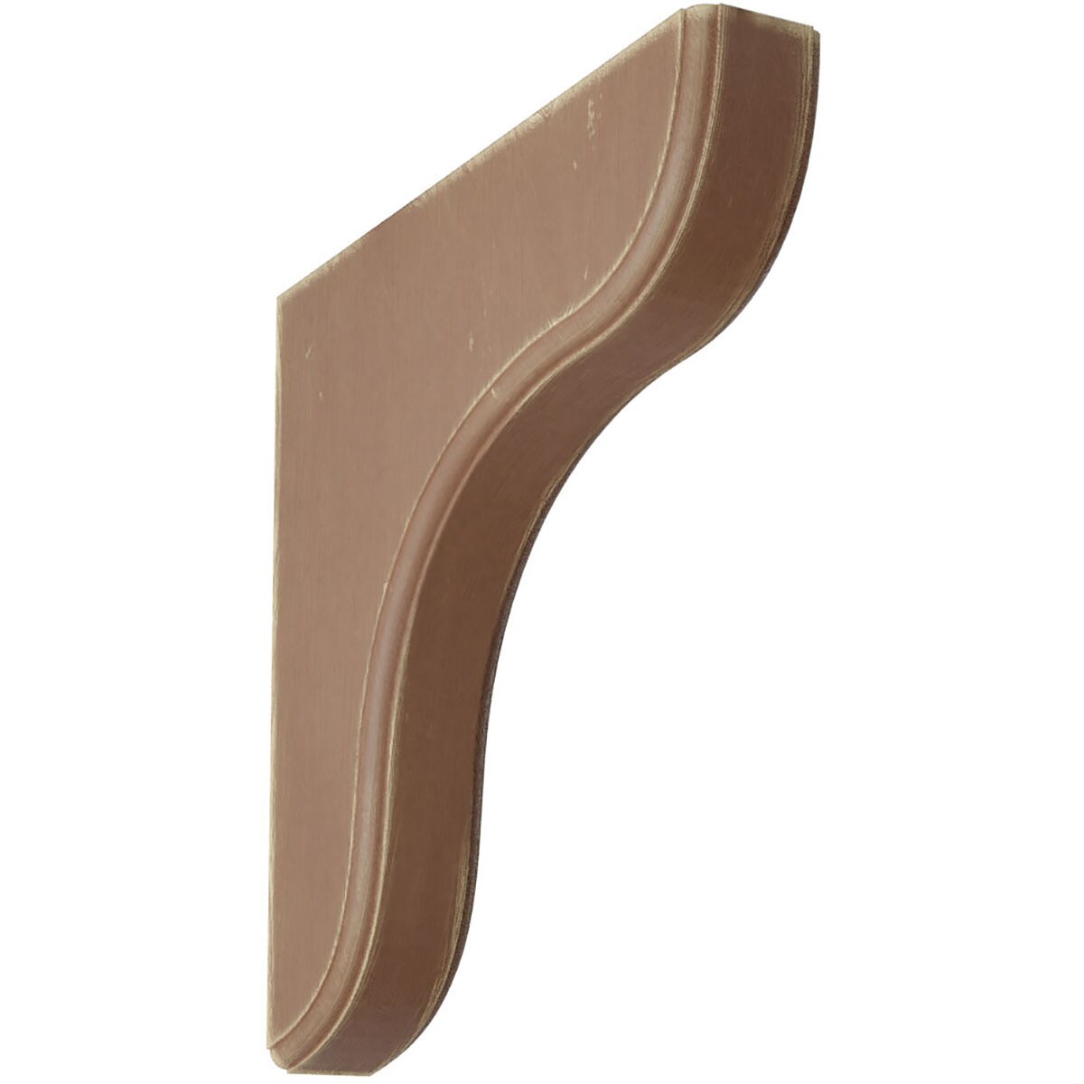 Ekena Millwork BKTWD02X11X11EABR Eaton 1-3/4-in x 10-1/2-in x 10-1/2-in Rubberwood Wood Standard Bracket