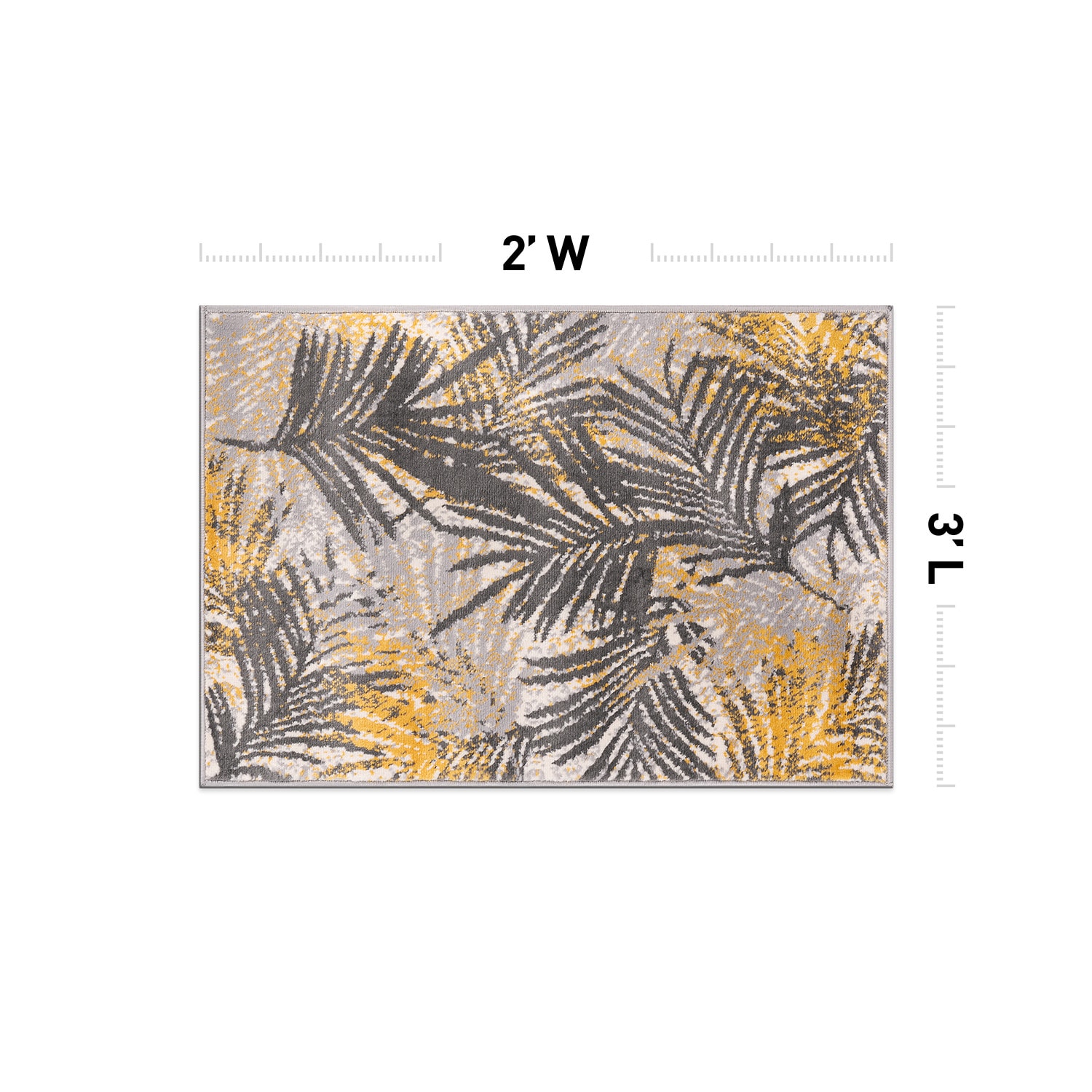 World Rug Gallery 4052YELLOW2X3 rugs - View #2