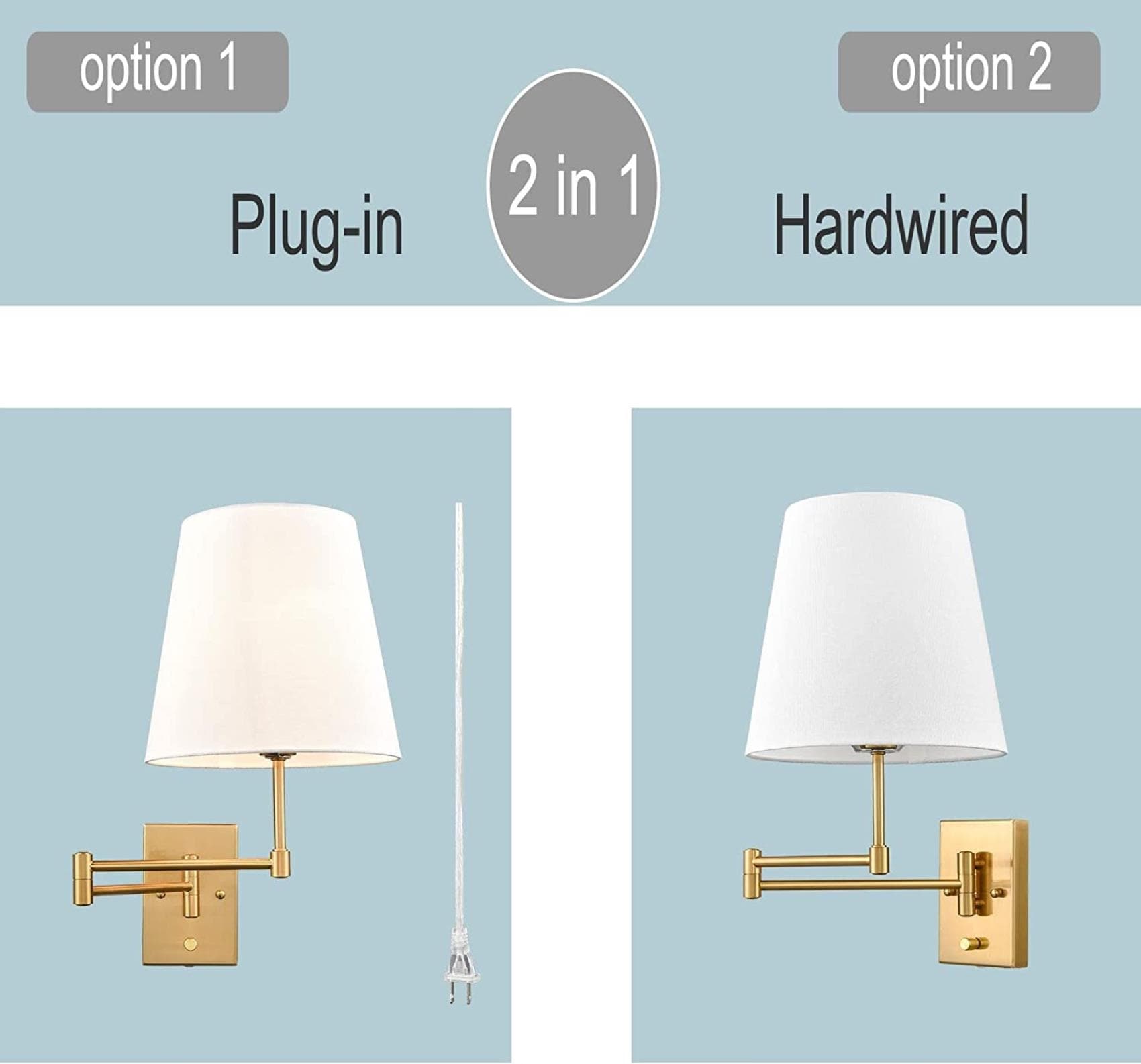 Claxy Fabric 10.2-in W 1-Light Brushed Gold Modern/Contemporary LED ...