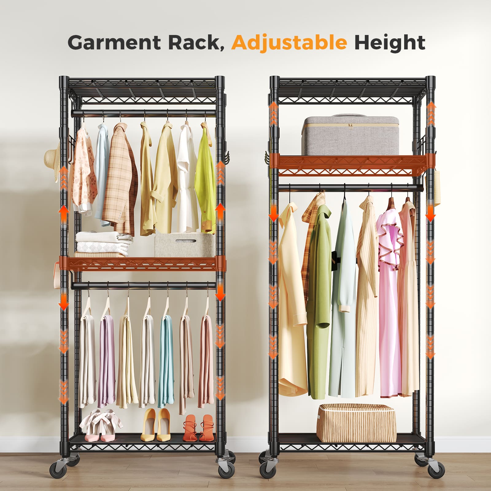 Sweetcrispy L-DS-YJV24TZ-29D5BK Garment-Racks - View #3