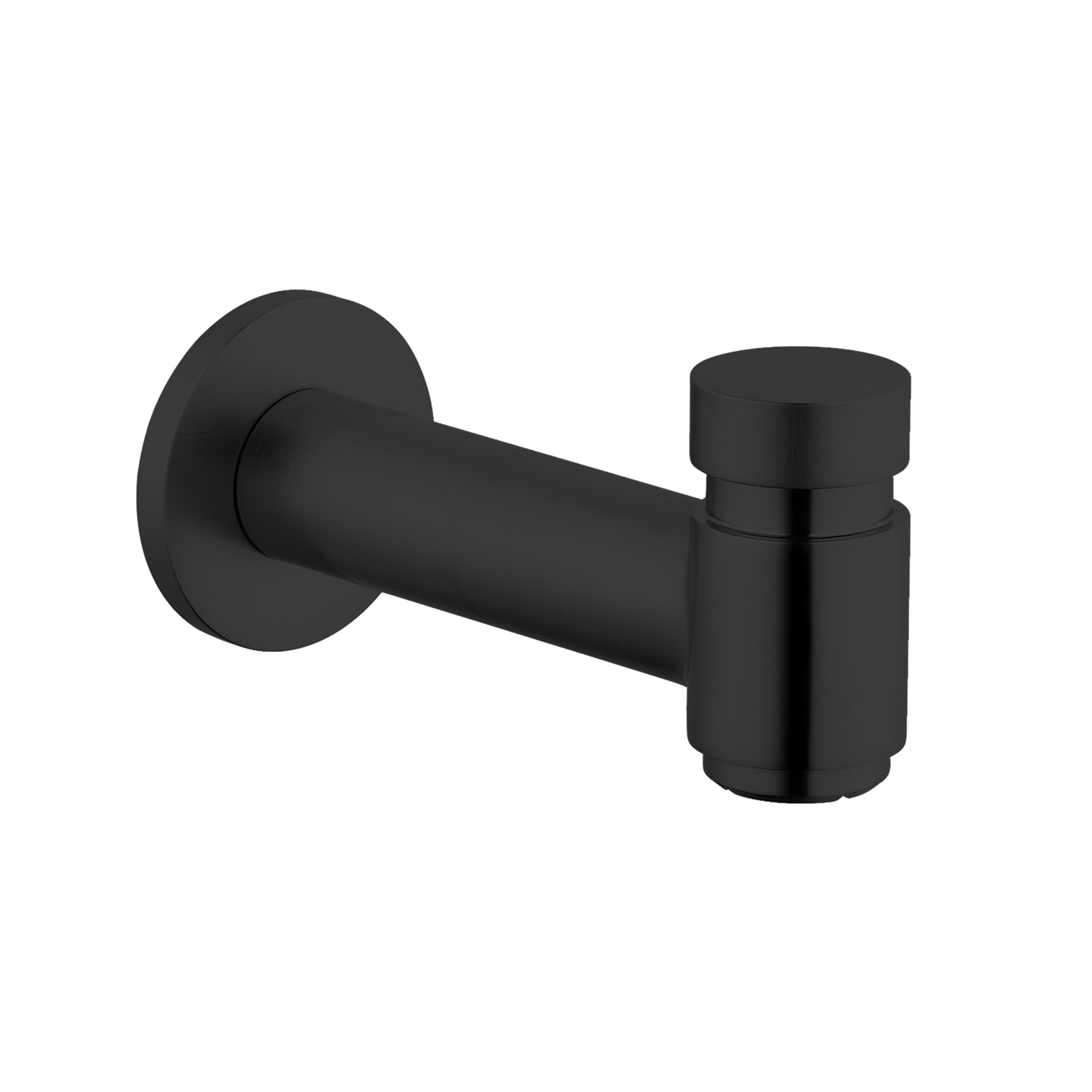 Hansgrohe 72411671 Matte Black Universal Fit Bathtub Spout With Diverter