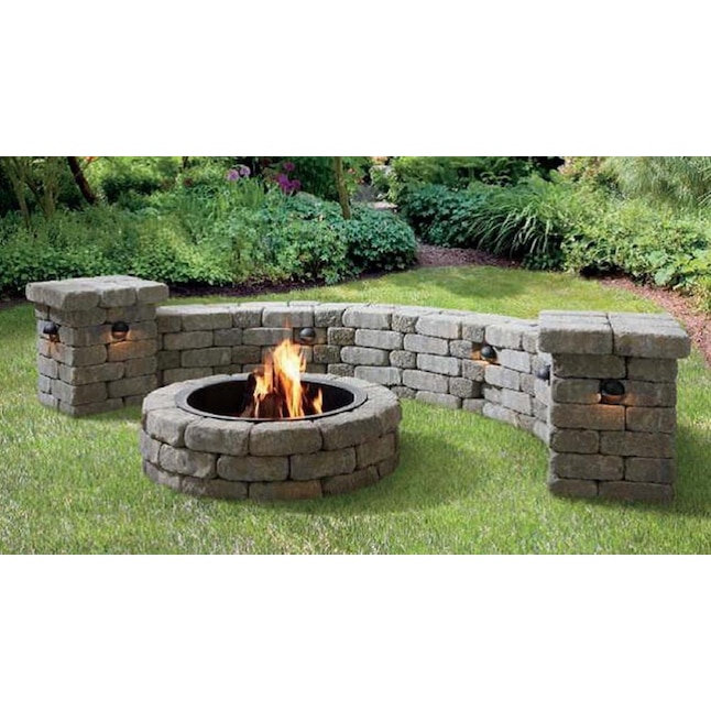43 5 In X 12 Concrete Fire Pit Kit, Outdoor Brick Fire Pit Kits