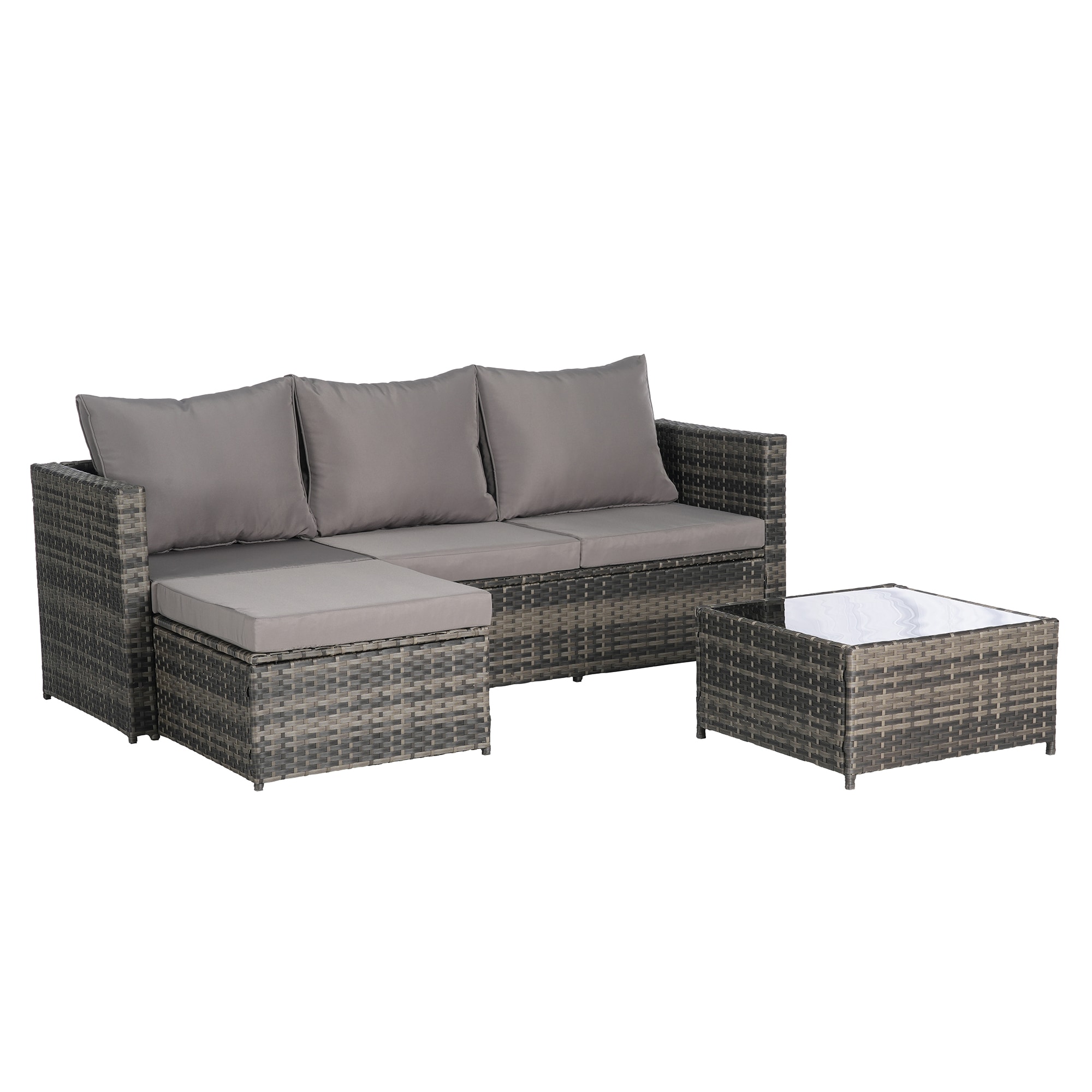 SINOFURN SYB670035GY Patio-Sofas-Daybeds - View #9