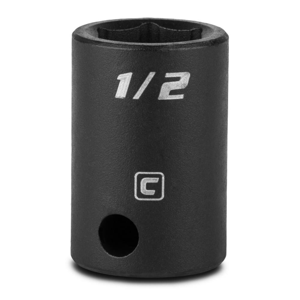 Capri Tools CP53053 Standard (SAE) 3/8-in Drive 1/2-in 6-point Impact Socket Individual